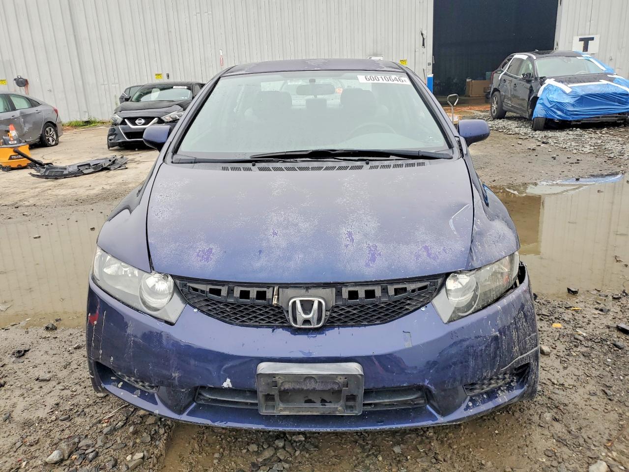 2011 Honda Civic Lx Blue vin: 2HGFA1F50BH524782