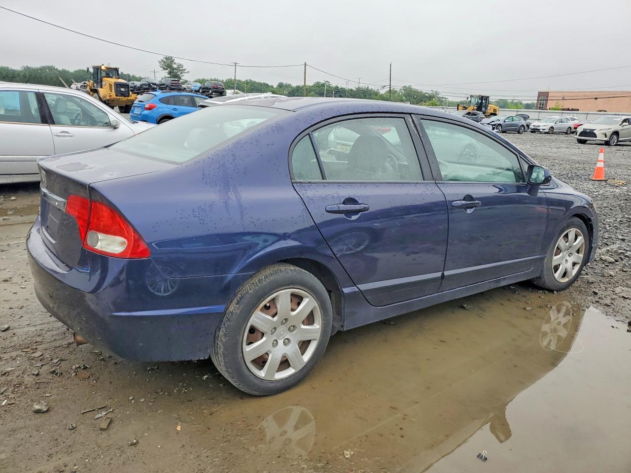 2011 Honda Civic Lx Blue vin: 2HGFA1F50BH524782