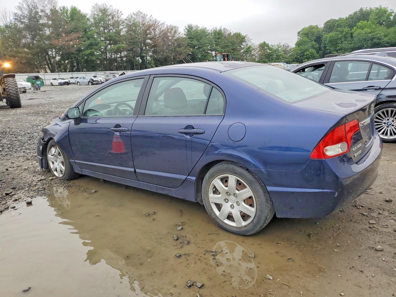 2011 Honda Civic Lx Blue vin: 2HGFA1F50BH524782
