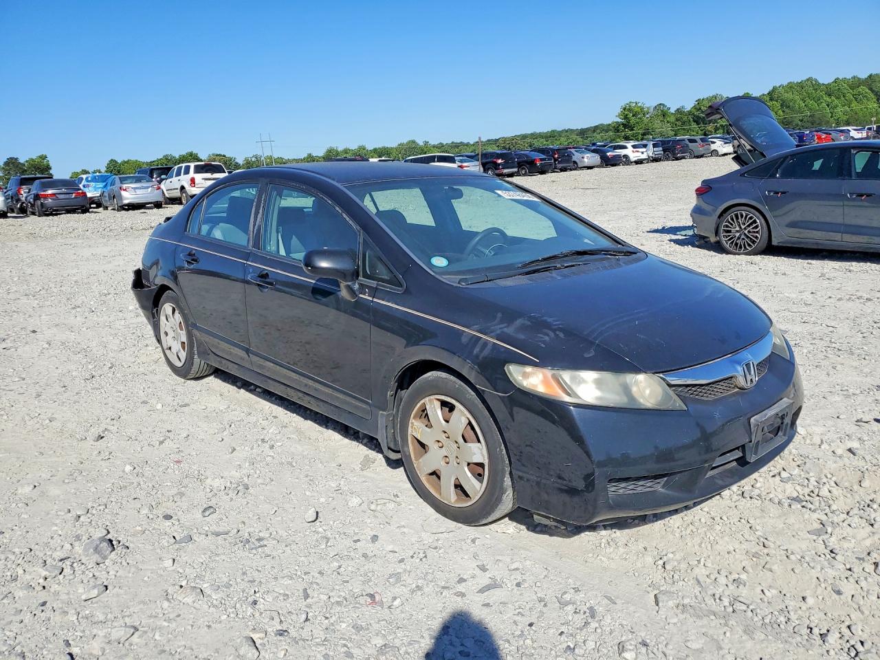 2011 Honda Civic Lx Black vin: 2HGFA1F50BH526497