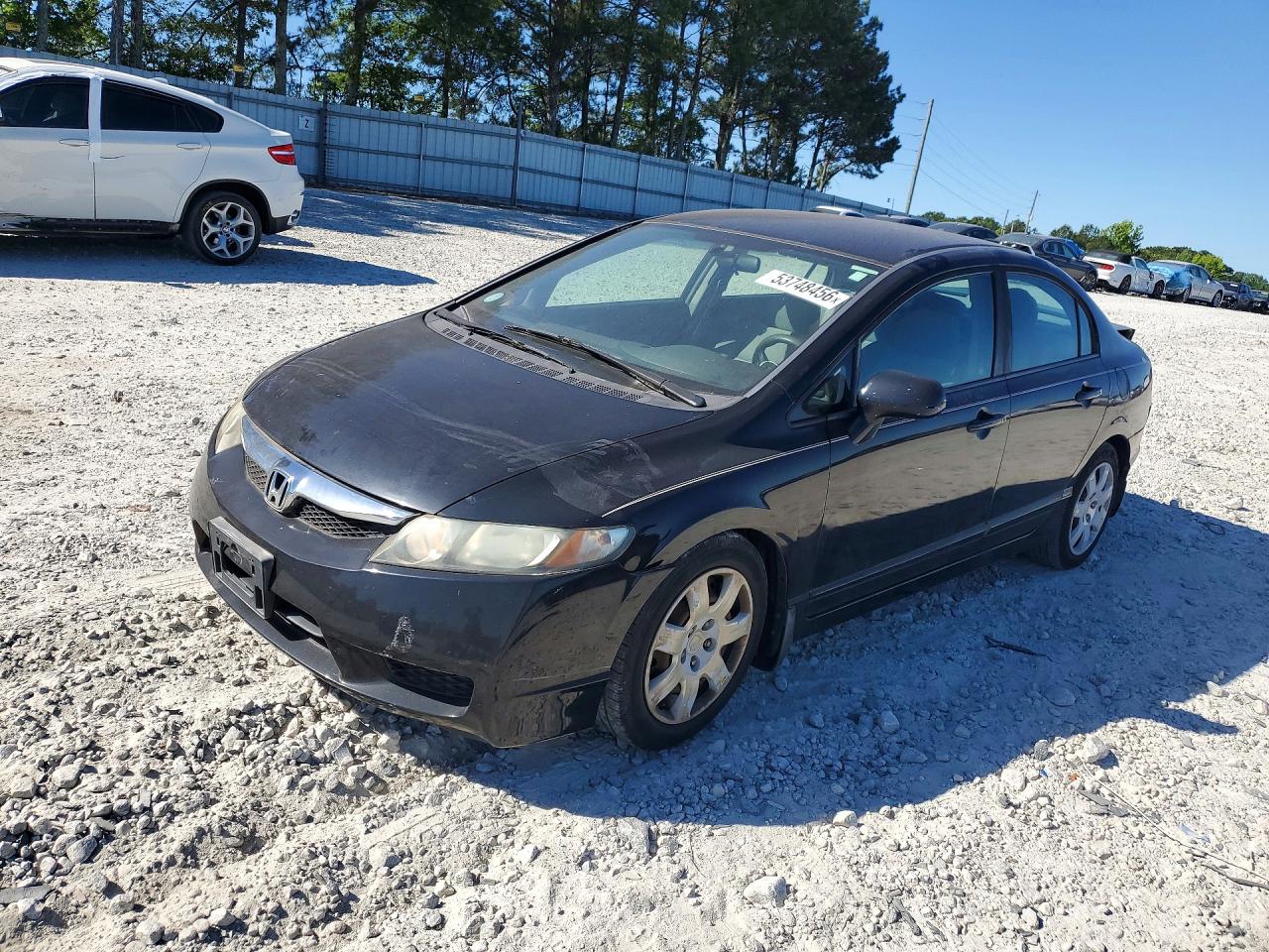 2011 Honda Civic Lx Black vin: 2HGFA1F50BH526497