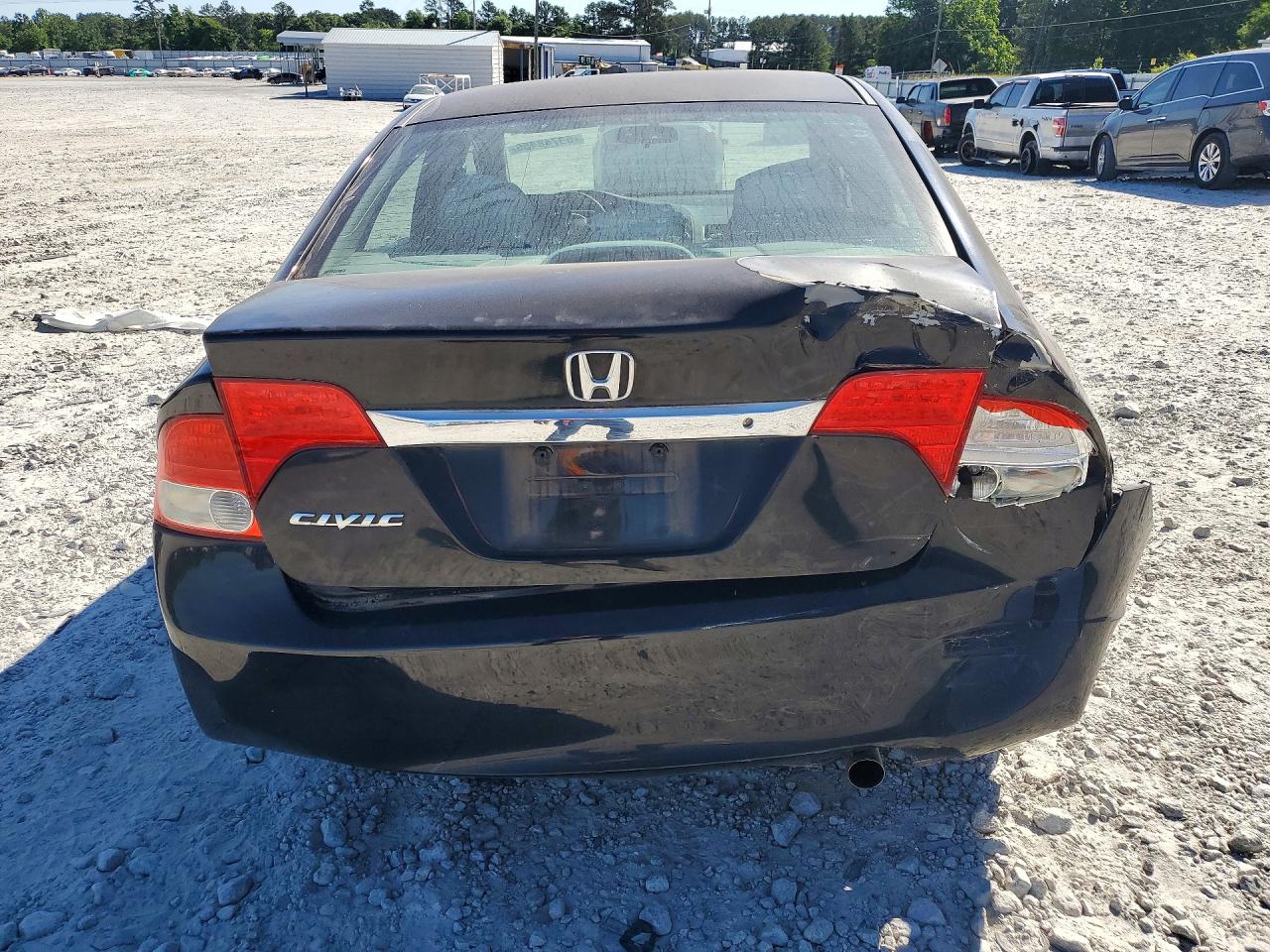 2011 Honda Civic Lx Black vin: 2HGFA1F50BH526497