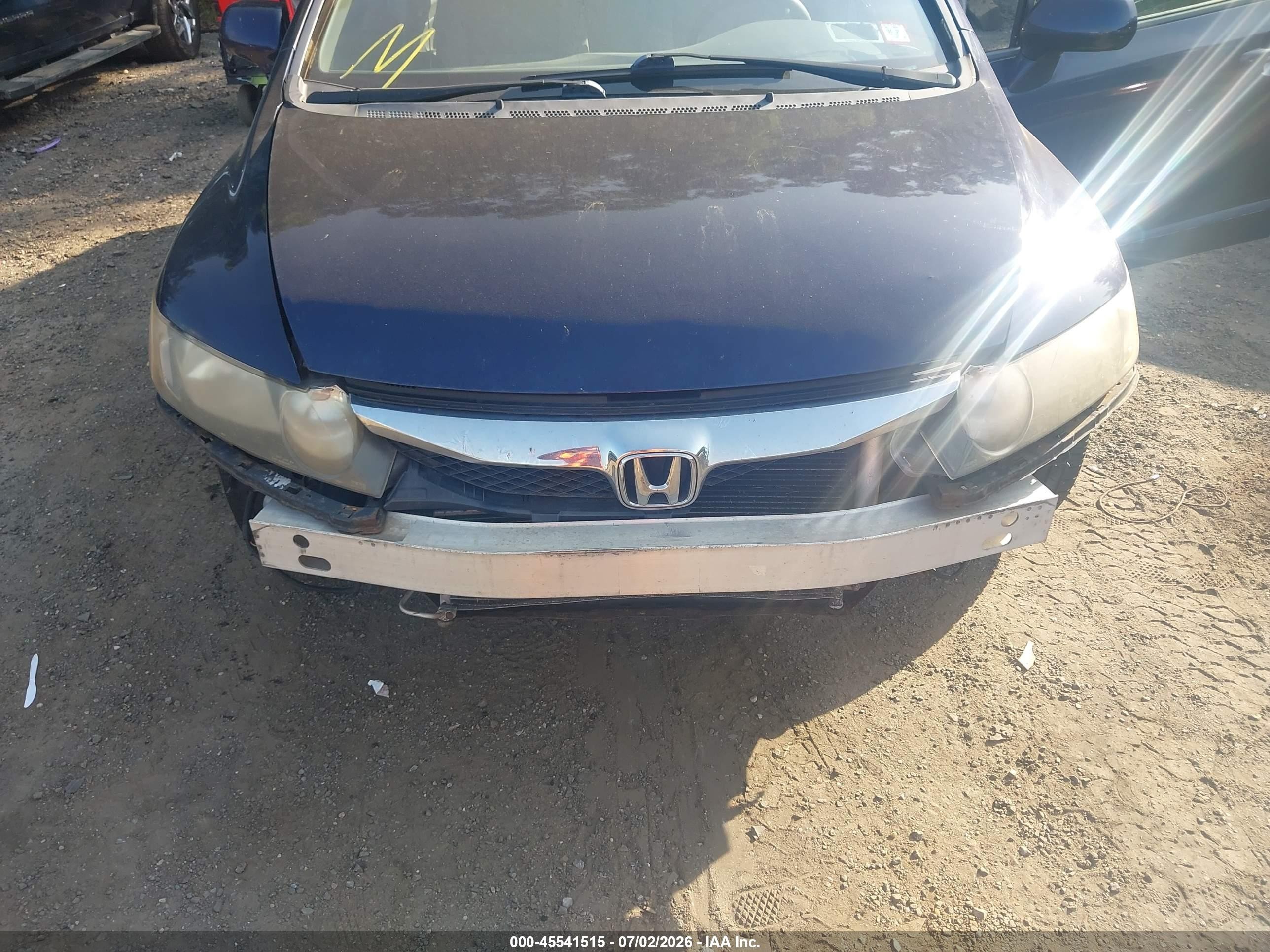 2011 Honda Civic Lx Blue vin: 2HGFA1F50BH533353