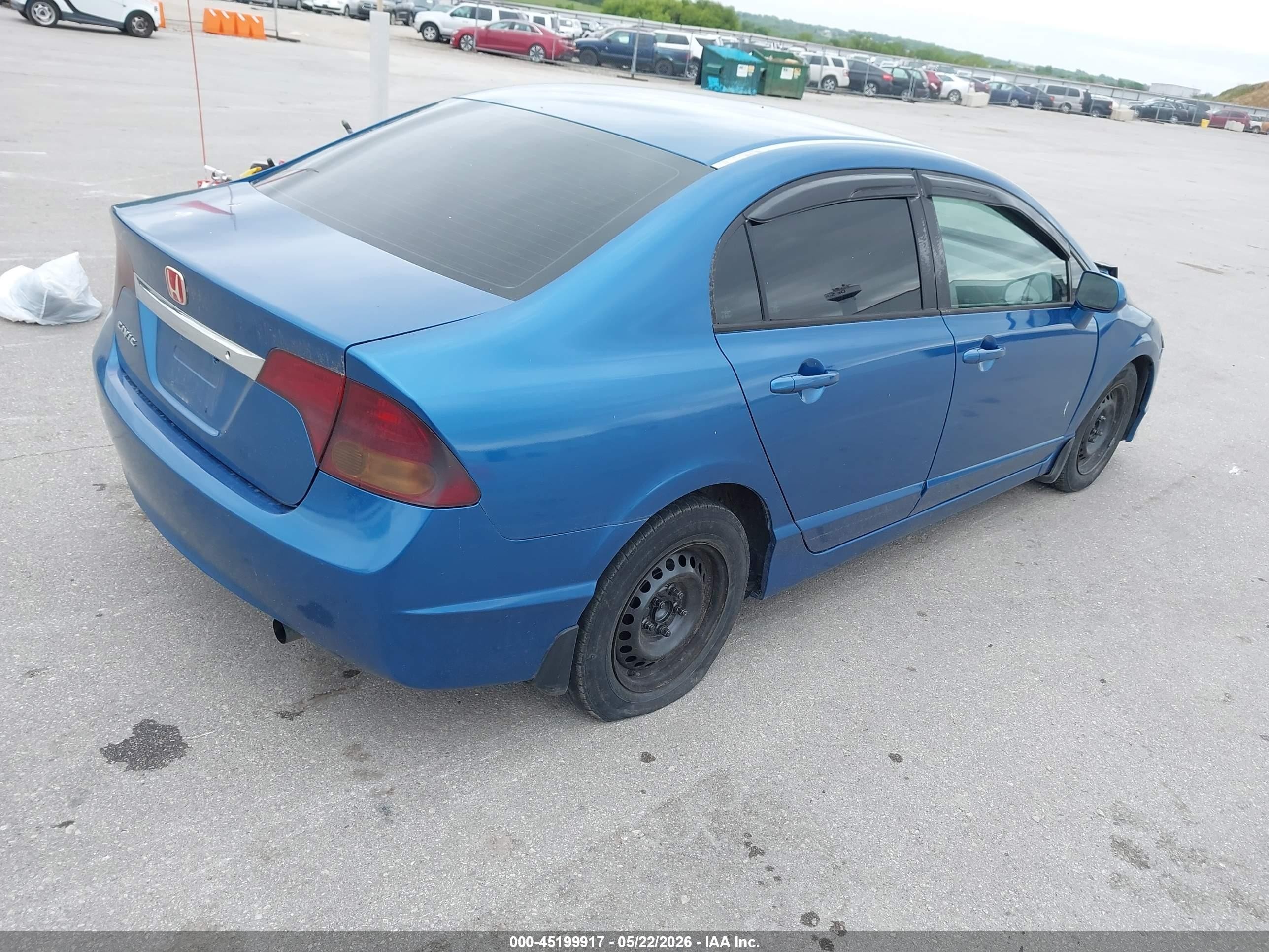 2011 Honda Civic Lx Blue vin: 2HGFA1F50BH535510