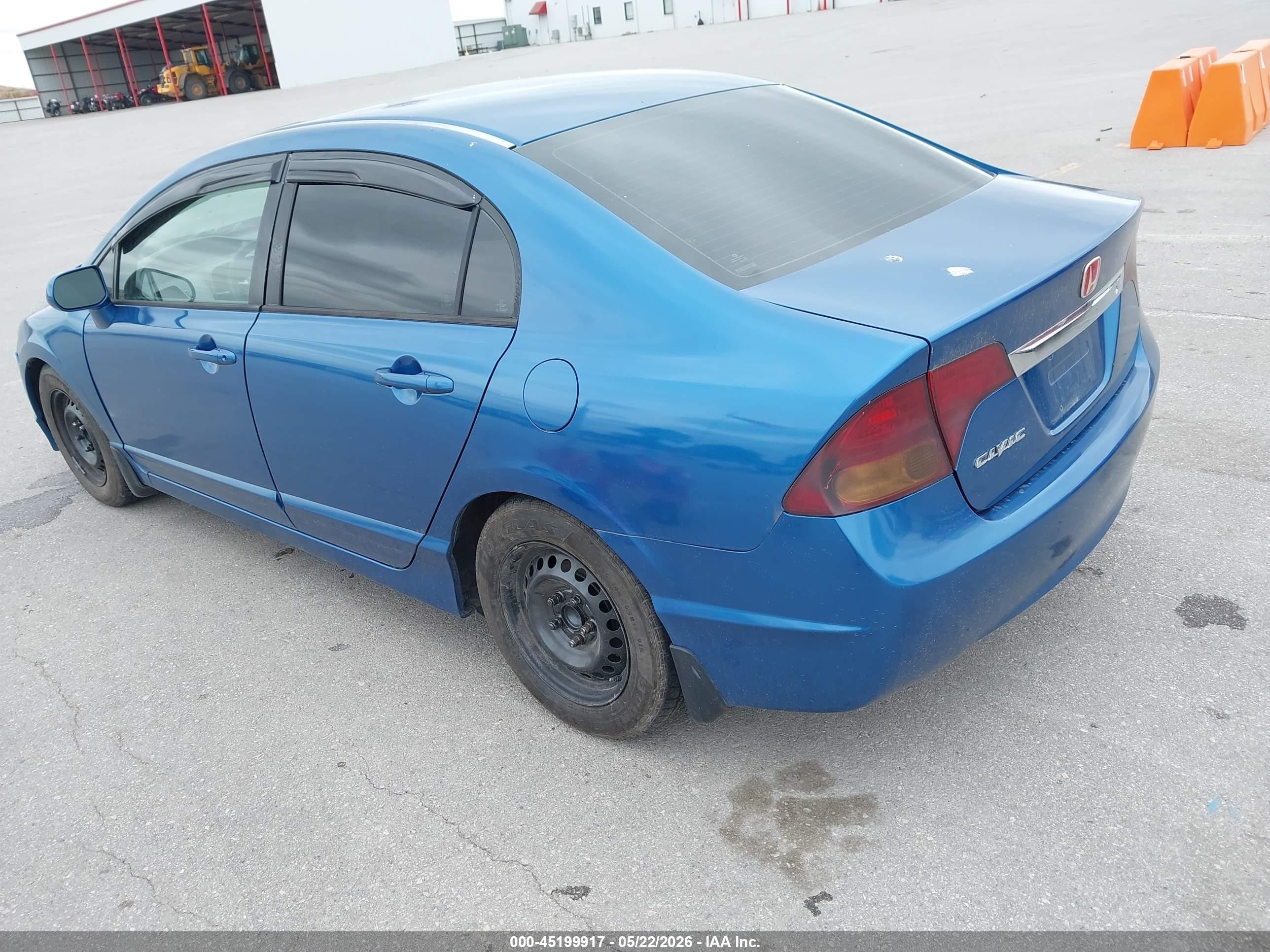 2011 Honda Civic Lx Blue vin: 2HGFA1F50BH535510