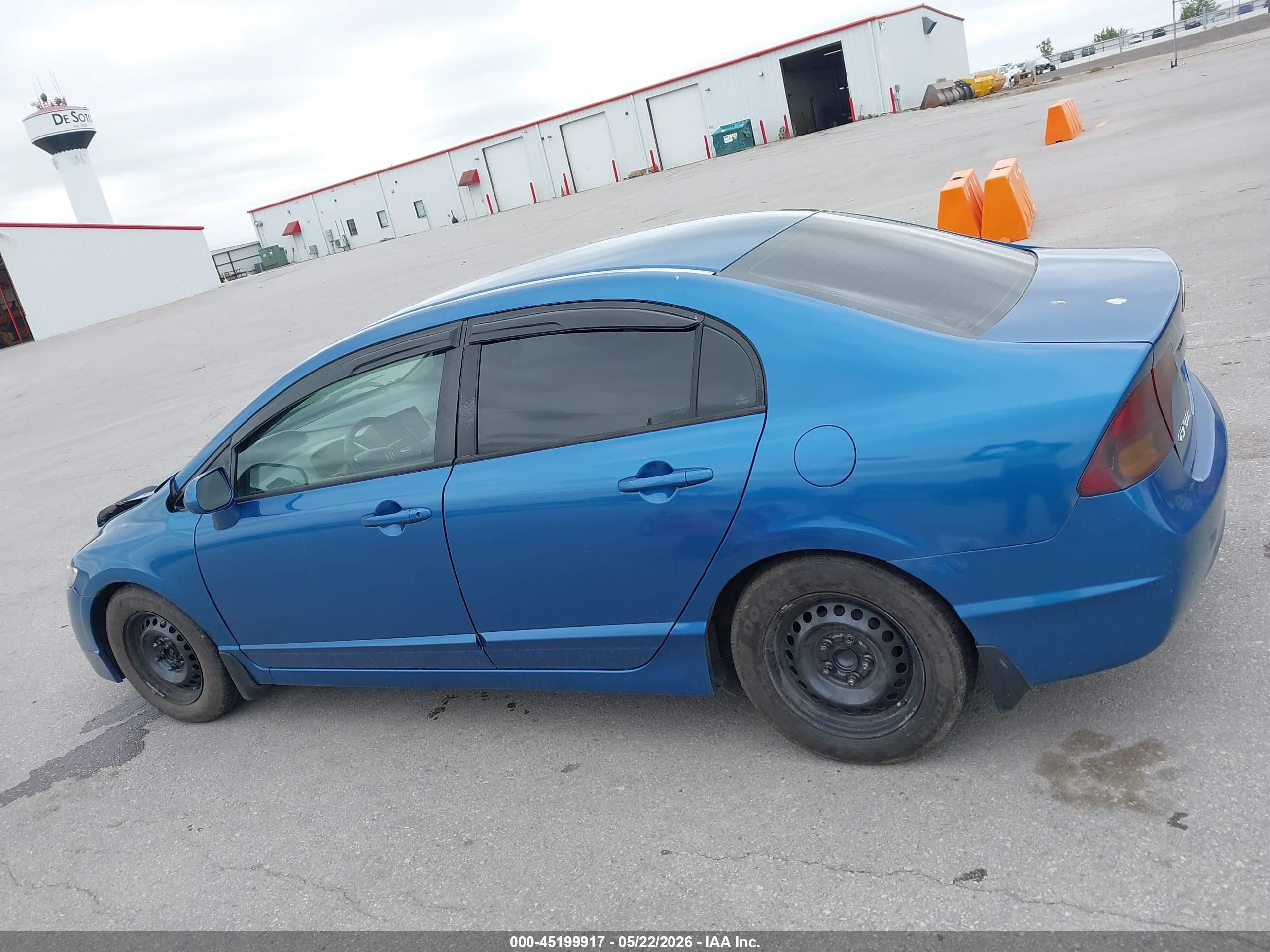 2011 Honda Civic Lx Blue vin: 2HGFA1F50BH535510