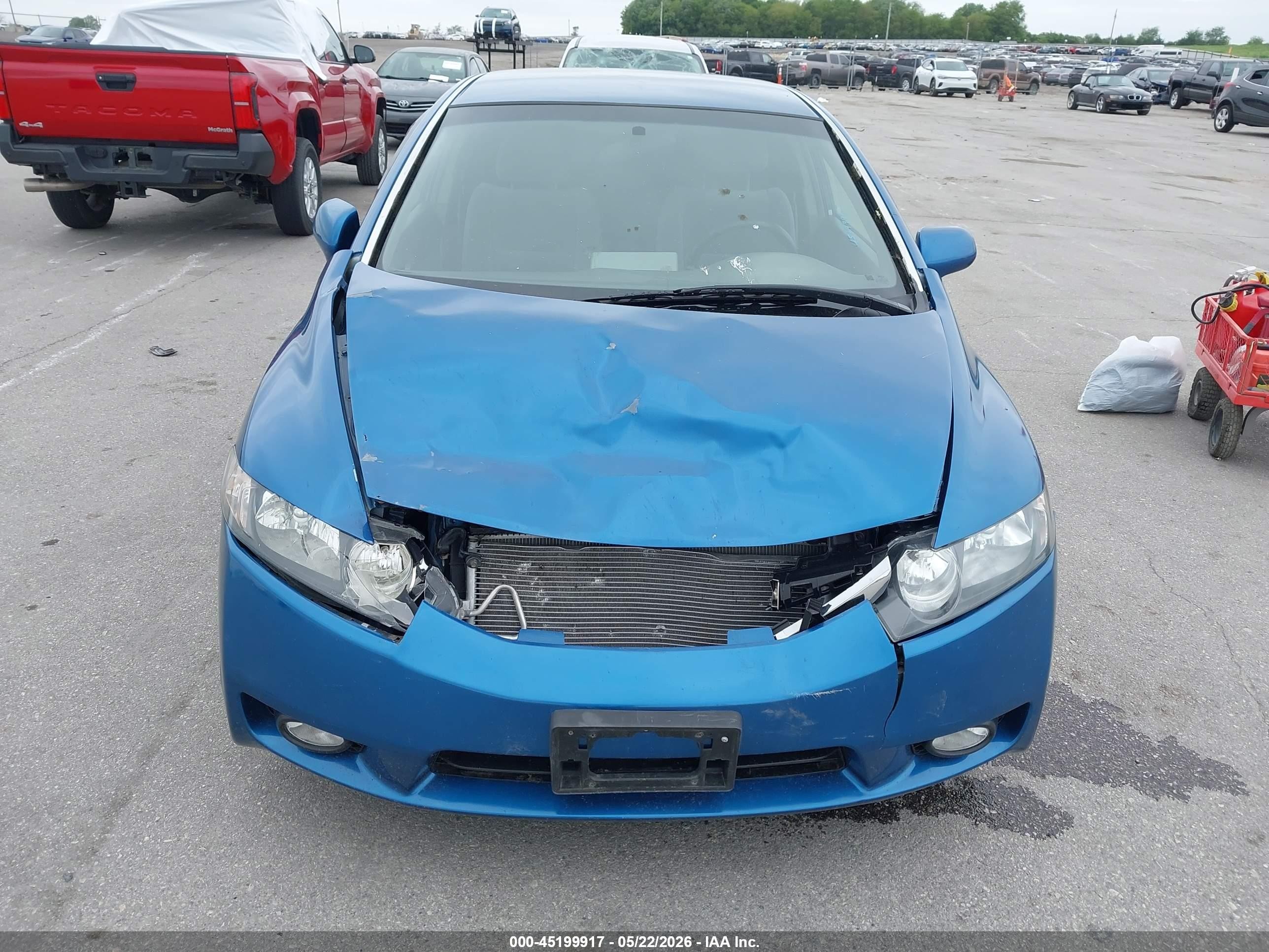 2011 Honda Civic Lx Blue vin: 2HGFA1F50BH535510