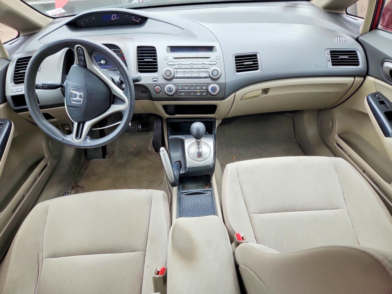 2011 Honda Civic Lx Red vin: 2HGFA1F50BH540870