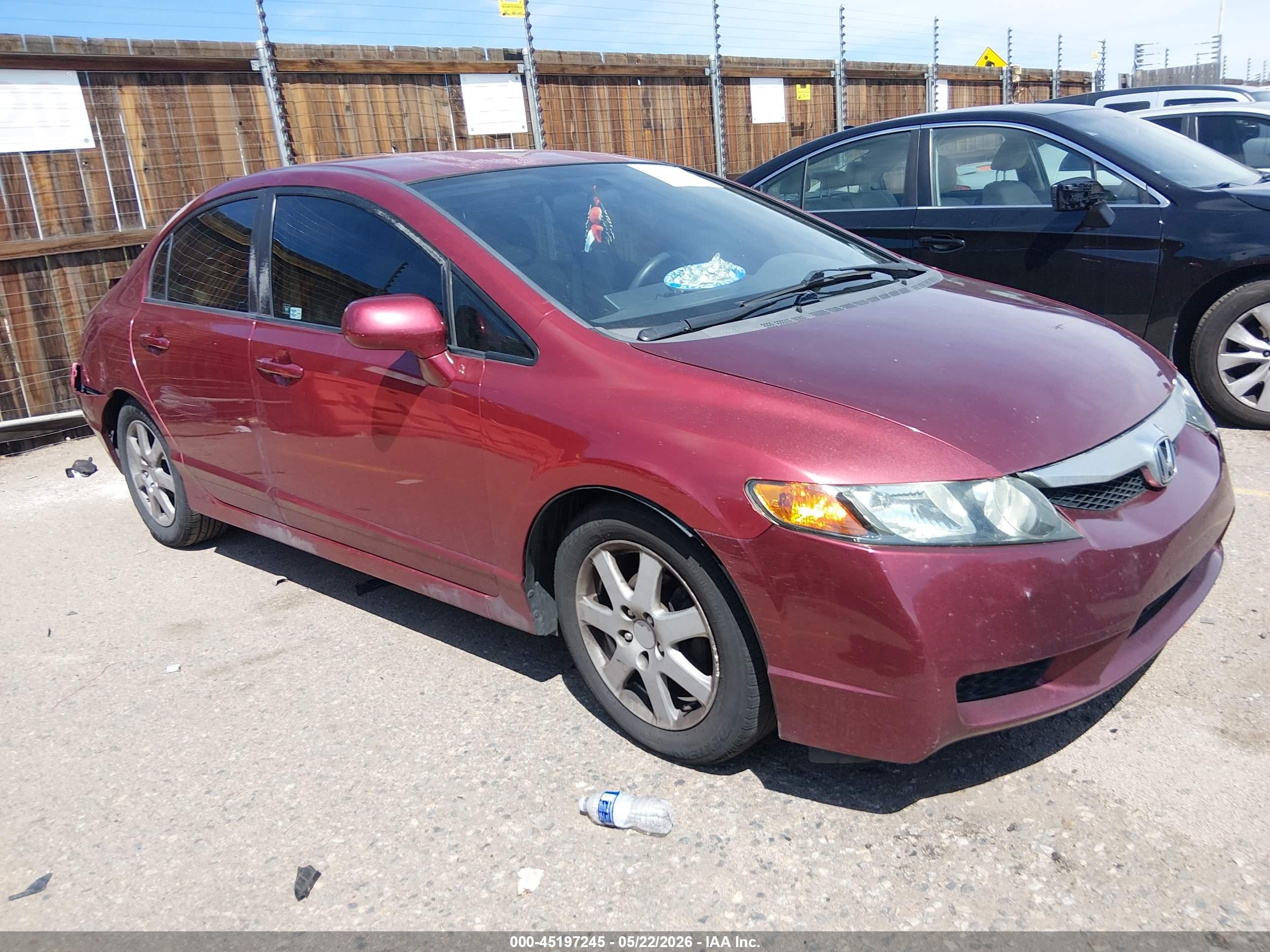 2011 Honda Civic Lx Темно-бордовый vin: 2HGFA1F50BH541193