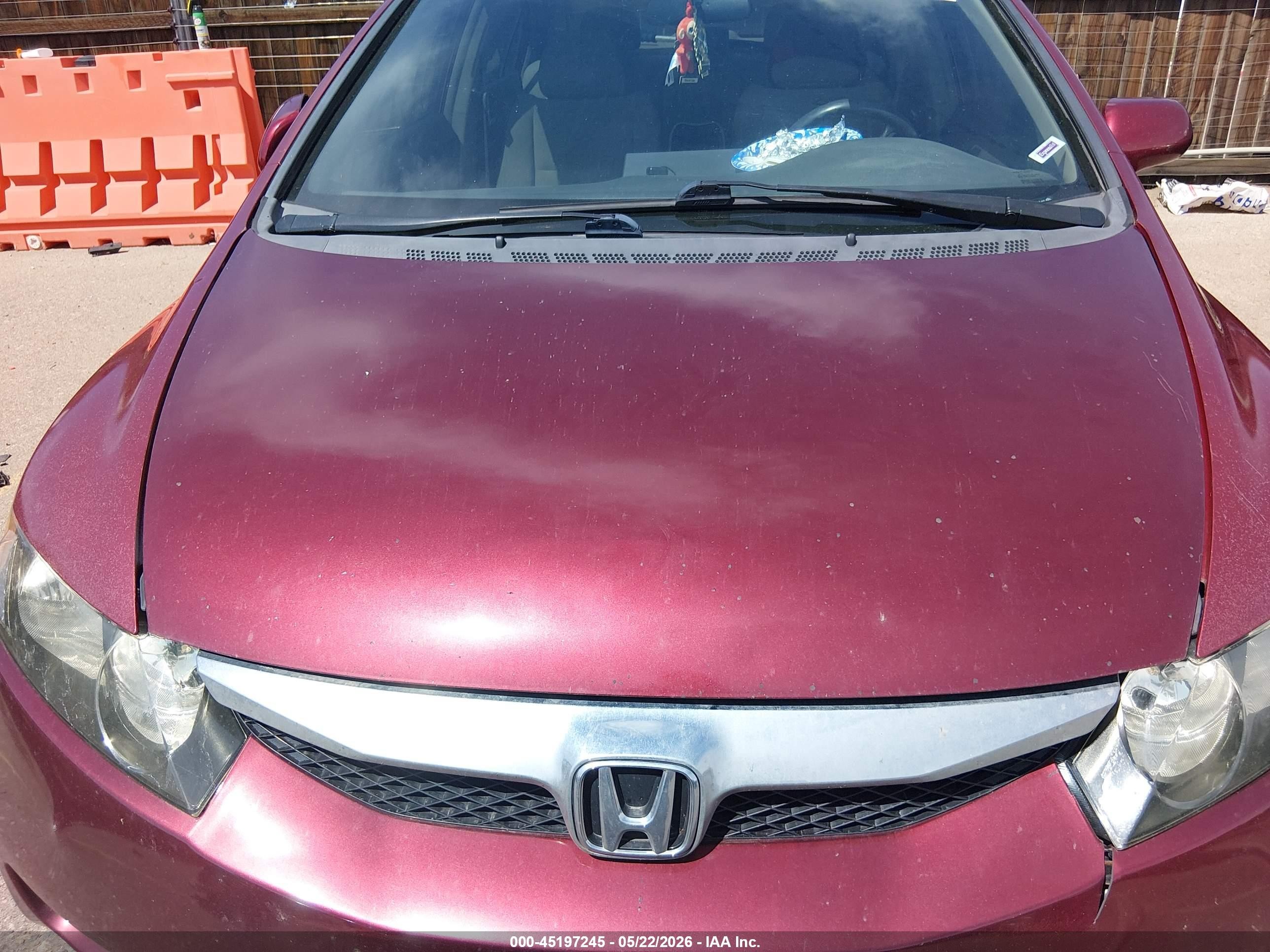 2011 Honda Civic Lx Темно-бордовый vin: 2HGFA1F50BH541193