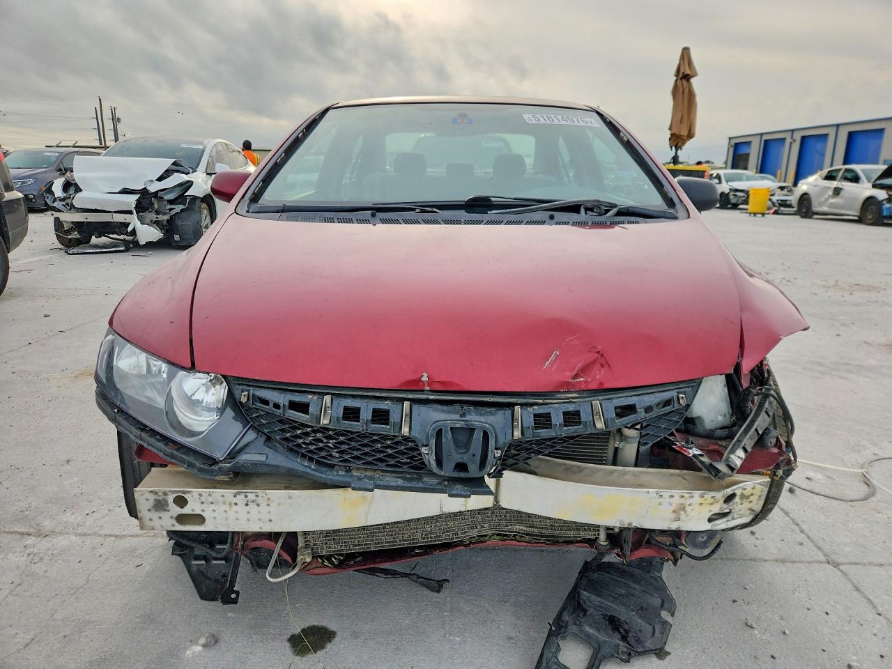 2011 Honda Civic Lx Red vin: 2HGFA1F50BH545213