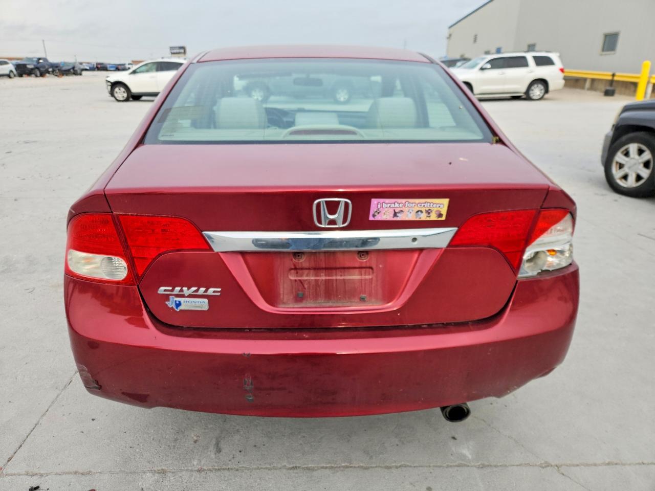 2011 Honda Civic Lx Red vin: 2HGFA1F50BH545213
