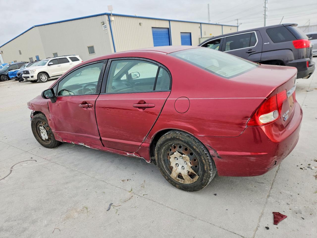 2011 Honda Civic Lx Red vin: 2HGFA1F50BH545213