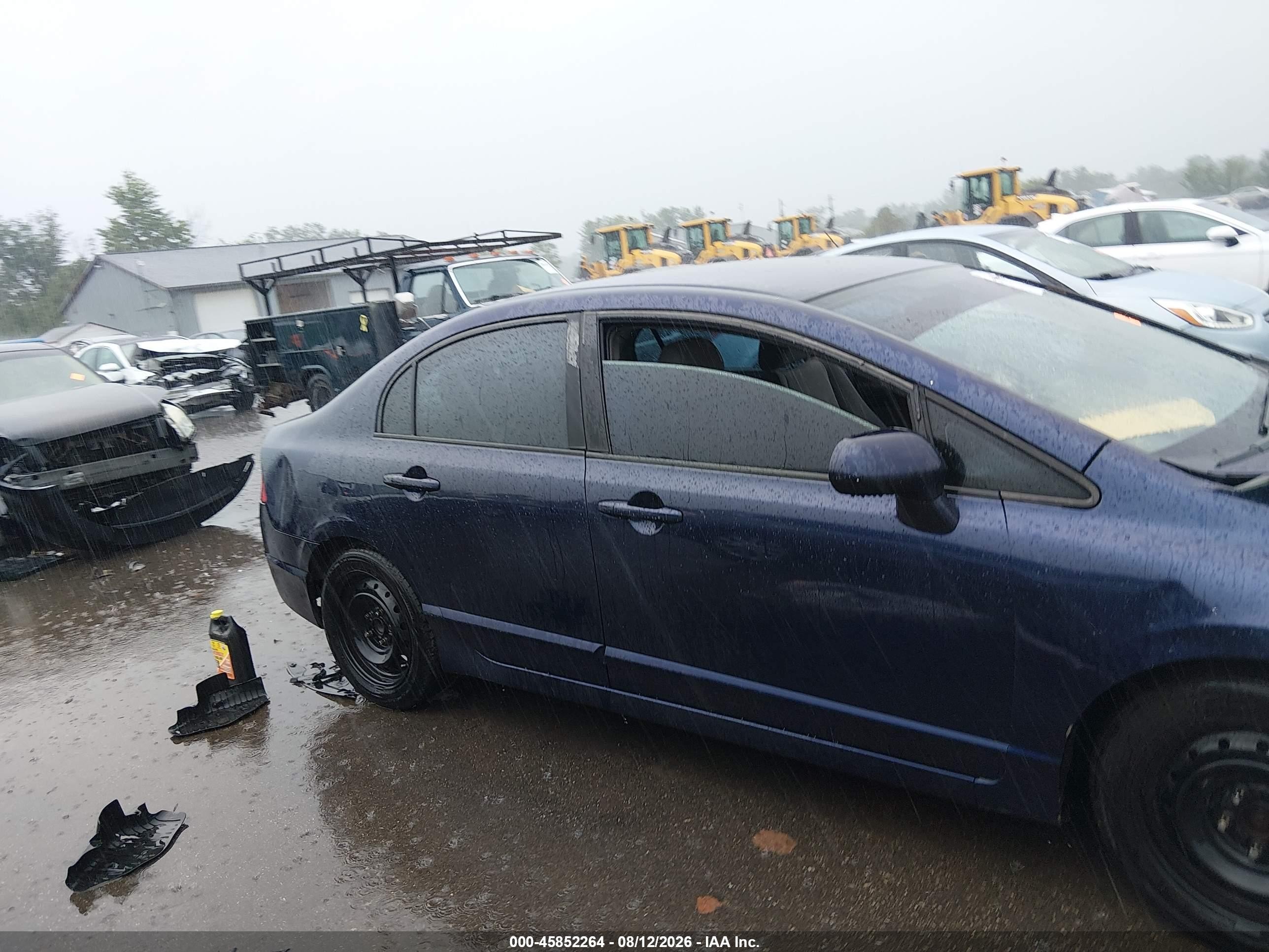 2011 Honda Civic Lx Navy vin: 2HGFA1F50BH545261