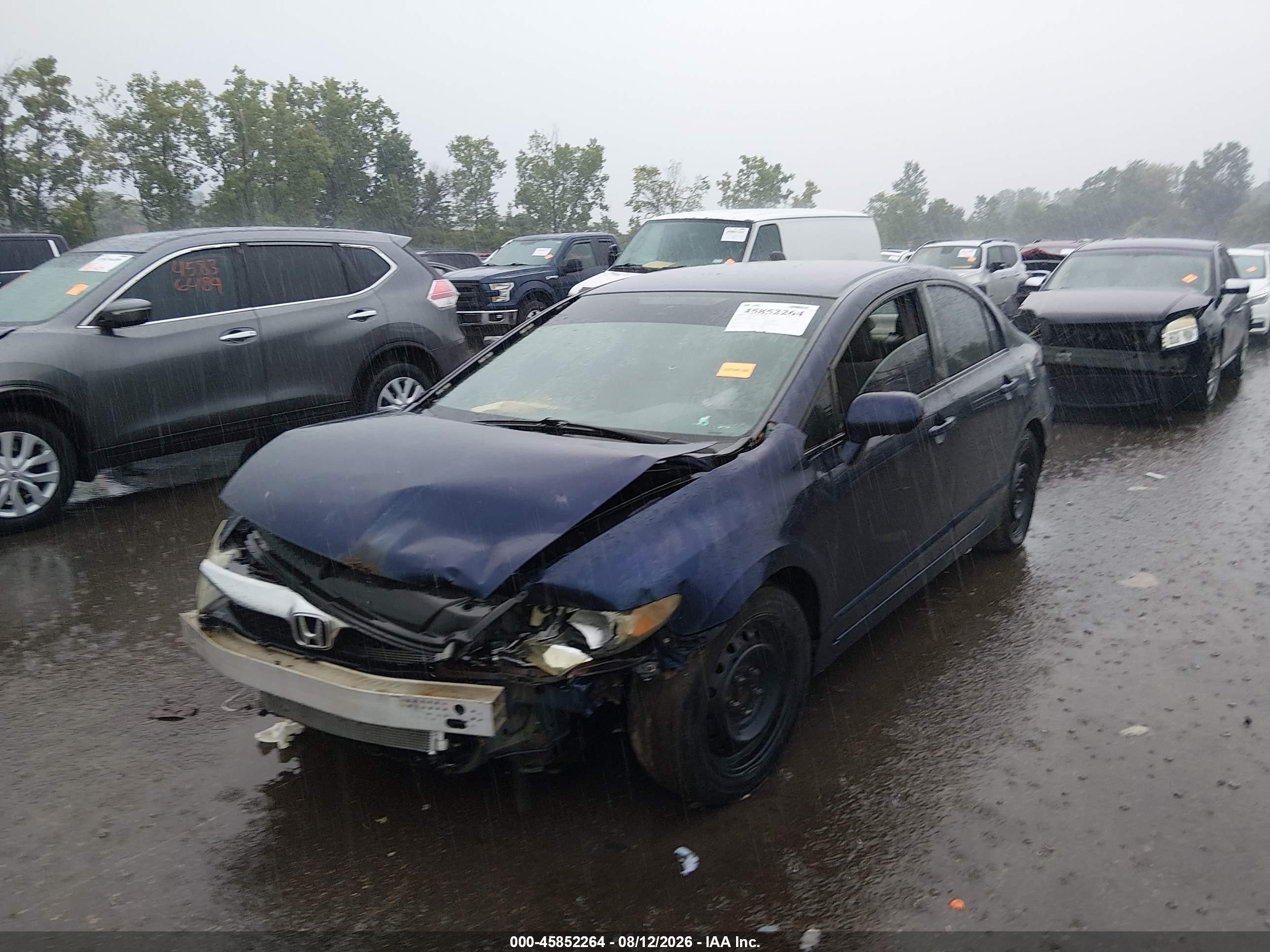 2011 Honda Civic Lx Navy vin: 2HGFA1F50BH545261