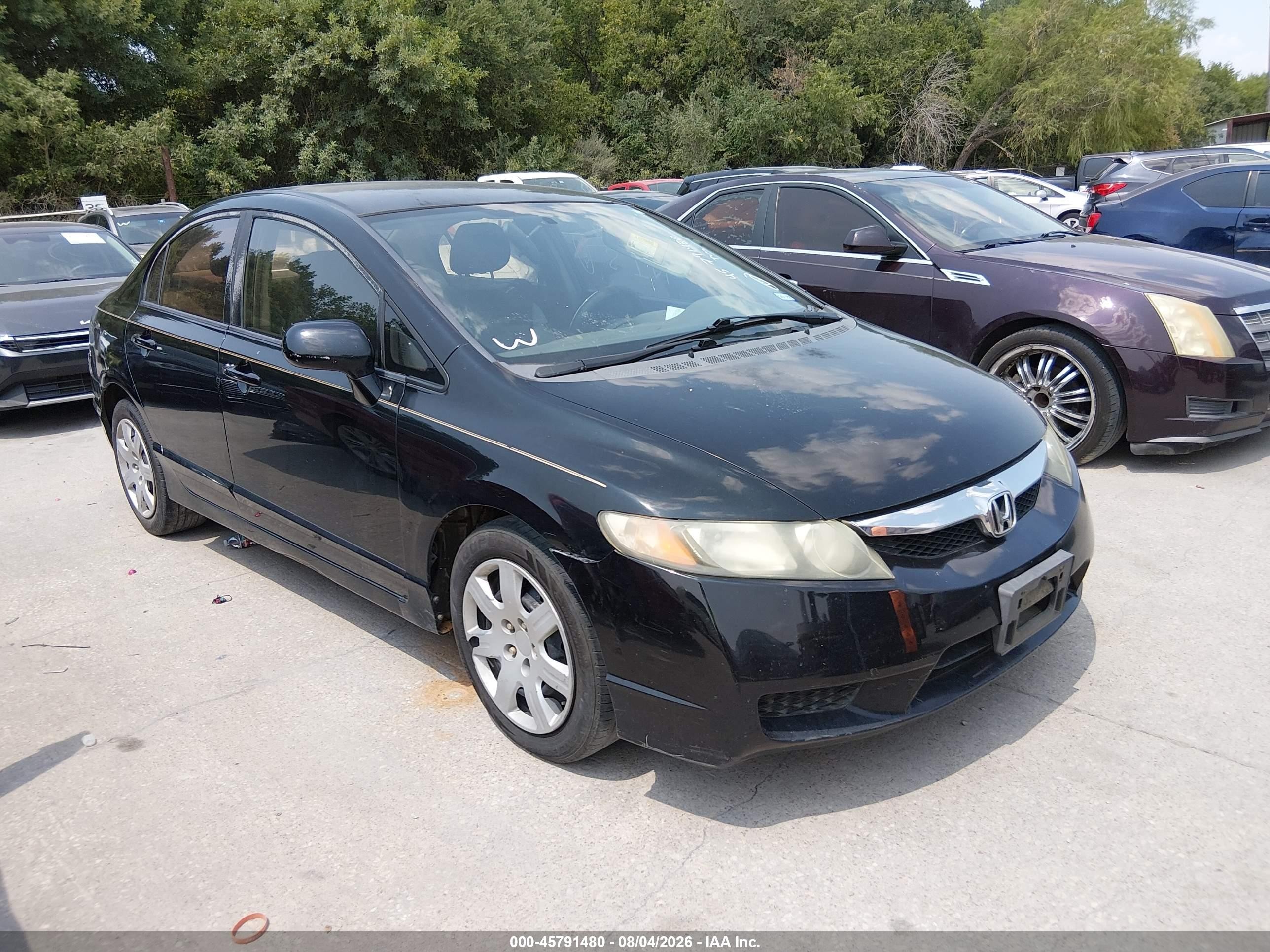 2010 Honda Civic Lx Черный vin: 2HGFA1F51AH303352