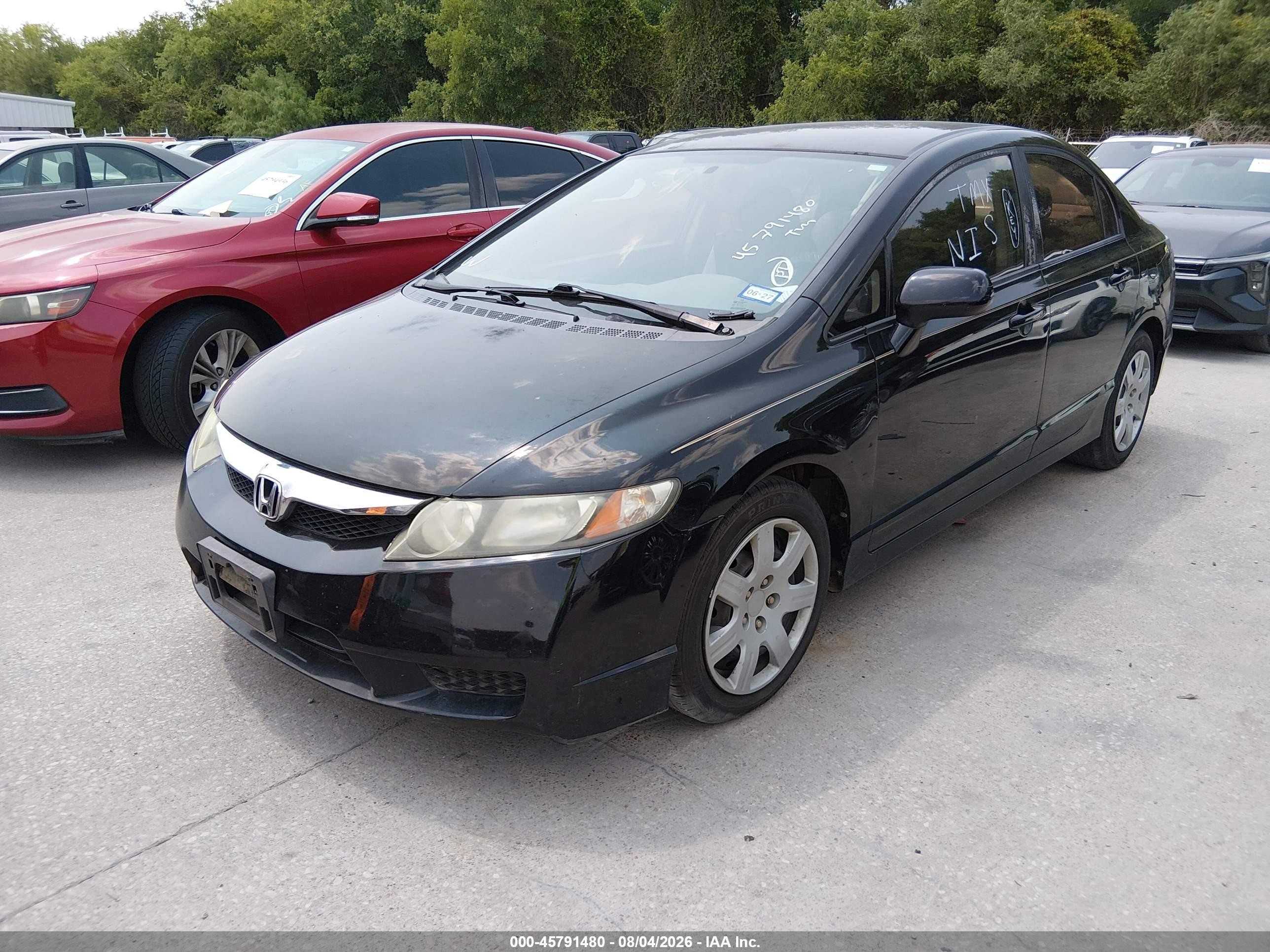 2010 Honda Civic Lx Черный vin: 2HGFA1F51AH303352