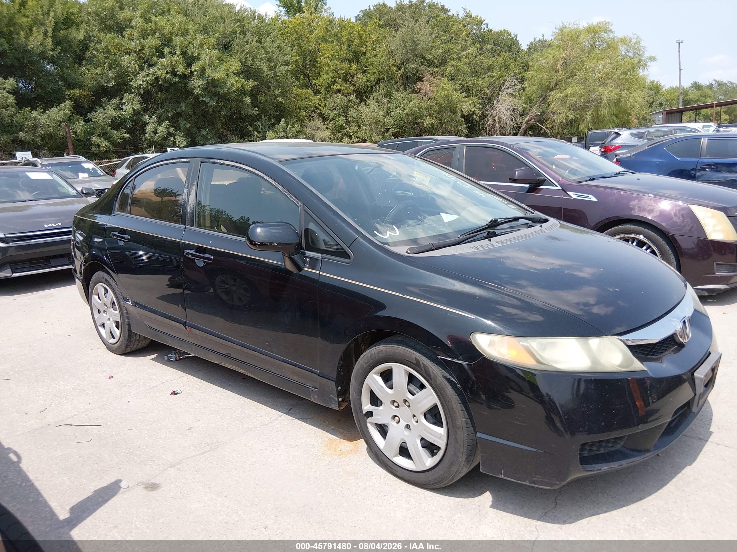 2010 Honda Civic Lx Черный vin: 2HGFA1F51AH303352