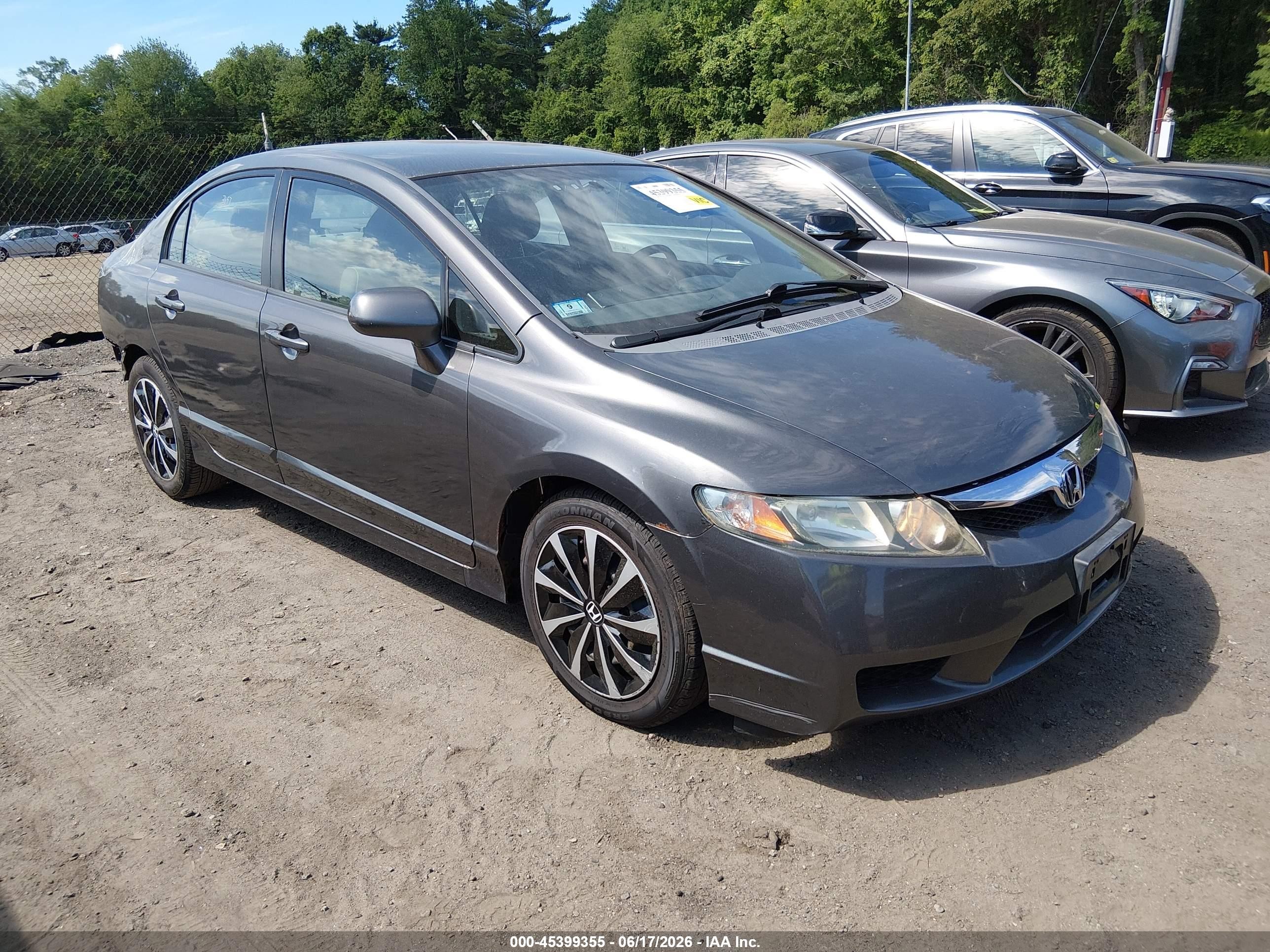 2010 Honda Civic Lx Gray vin: 2HGFA1F51AH317185
