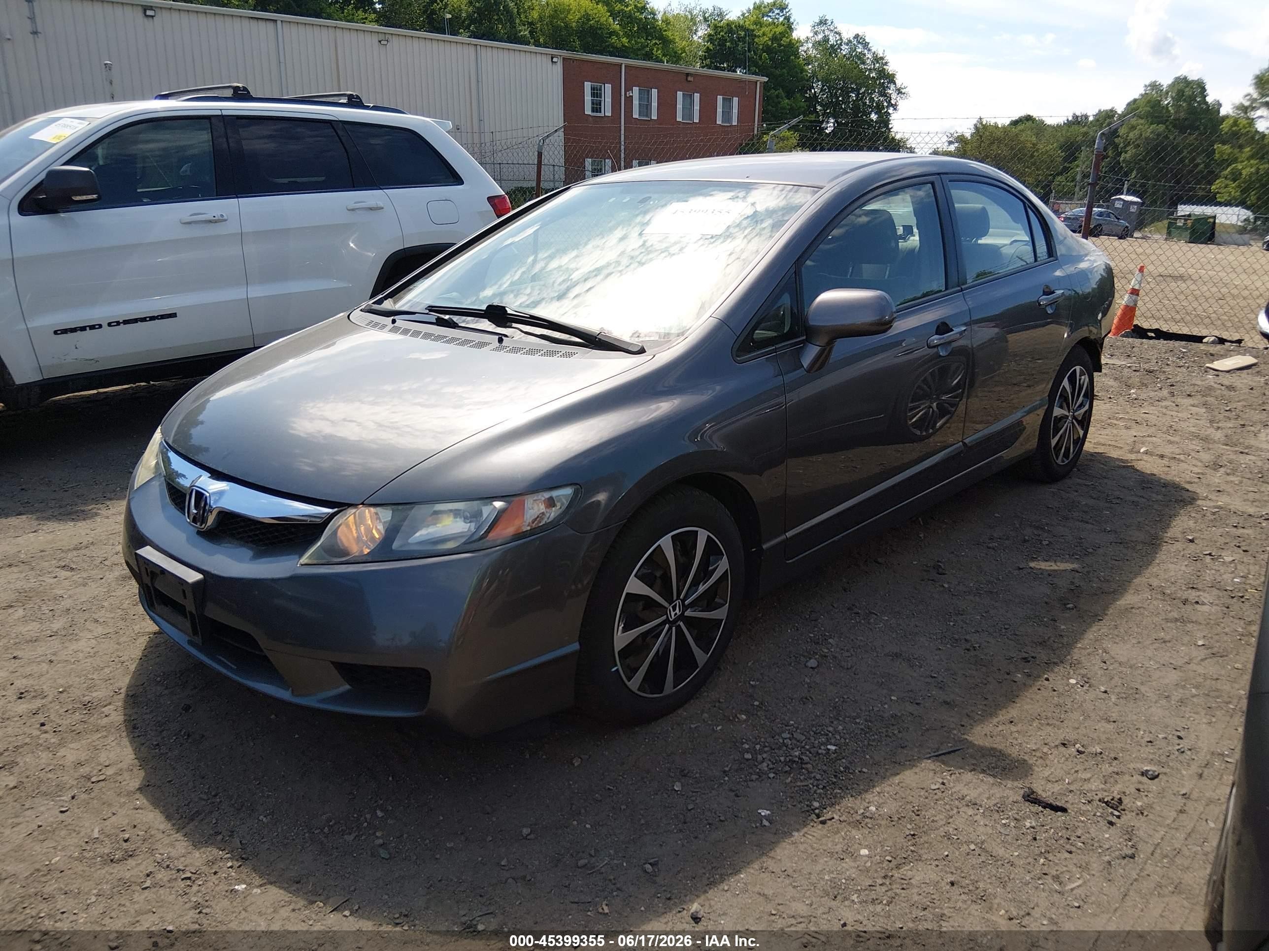 2010 Honda Civic Lx Gray vin: 2HGFA1F51AH317185
