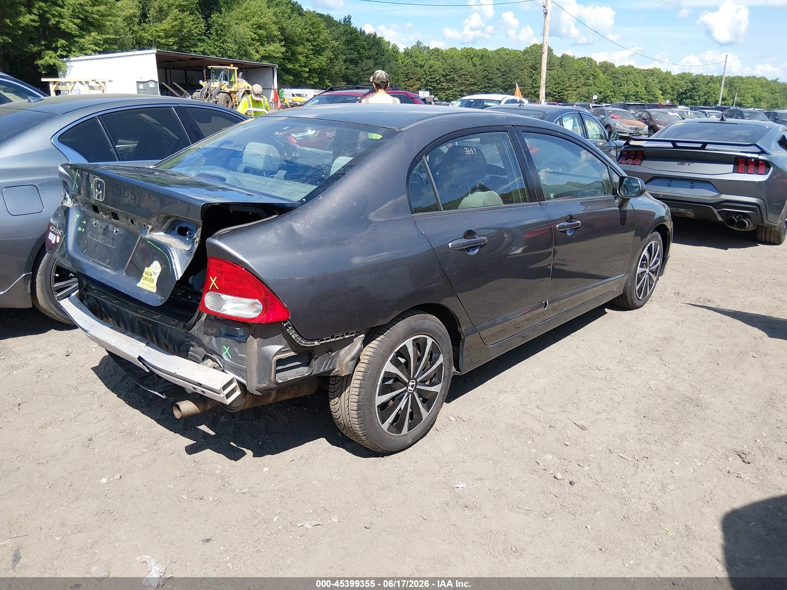2010 Honda Civic Lx Gray vin: 2HGFA1F51AH317185