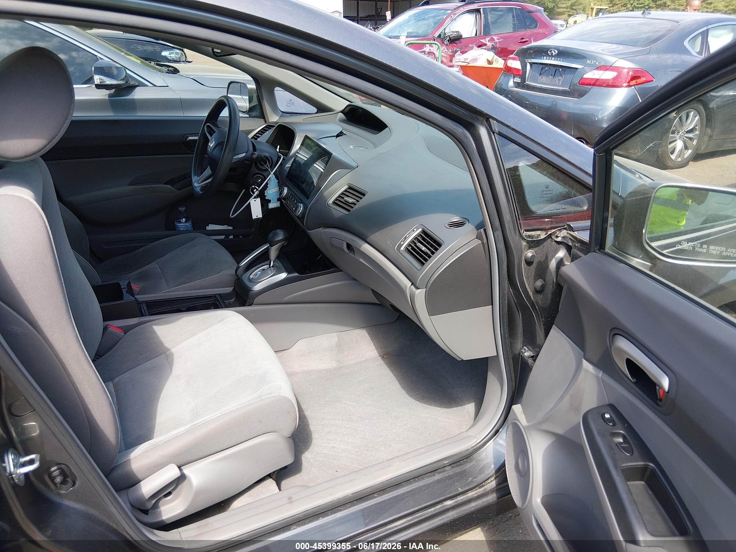 2010 Honda Civic Lx Gray vin: 2HGFA1F51AH317185