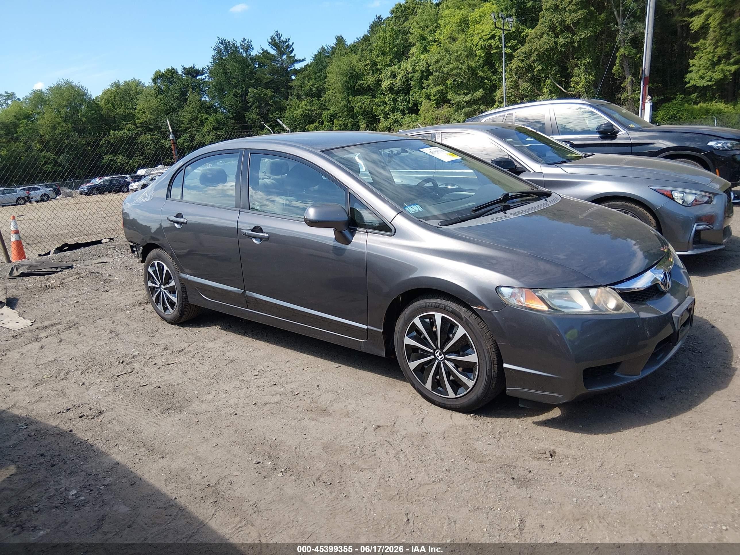 2010 Honda Civic Lx Gray vin: 2HGFA1F51AH317185