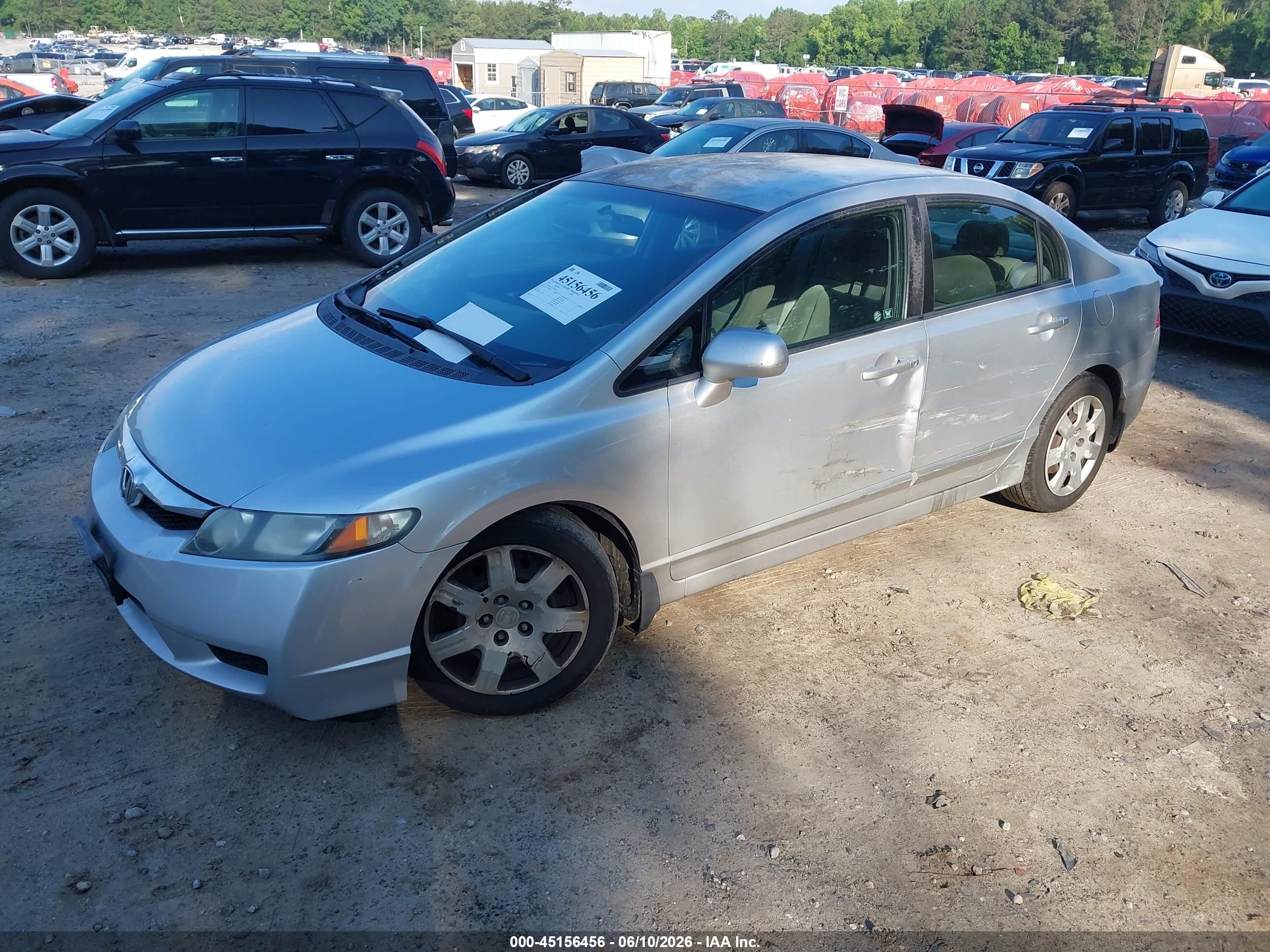 2010 Honda Civic Lx Silver vin: 2HGFA1F51AH328381