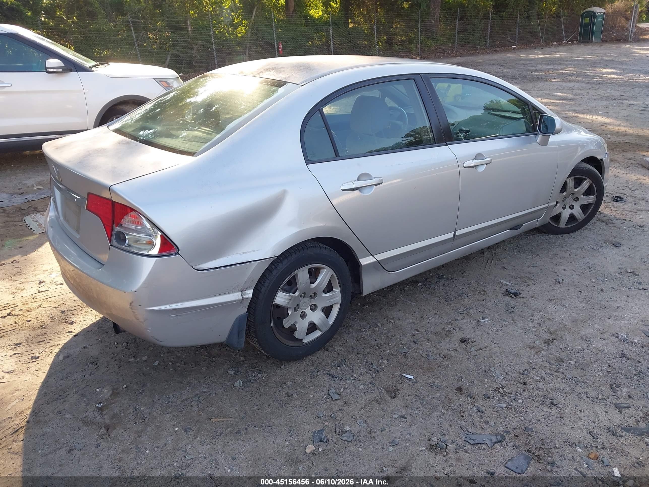 2010 Honda Civic Lx Silver vin: 2HGFA1F51AH328381