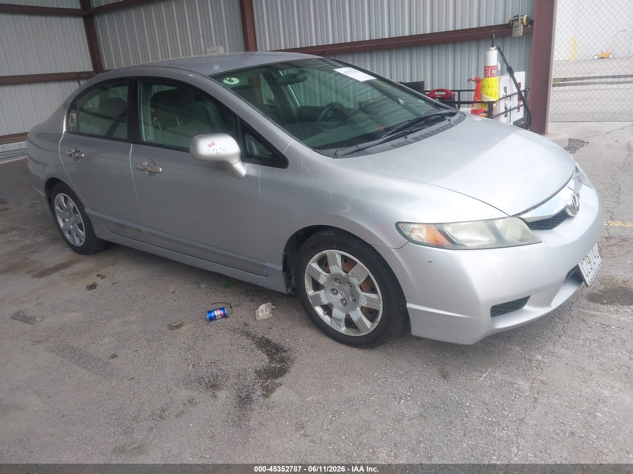 2010 Honda Civic Lx Silver vin: 2HGFA1F51AH329983