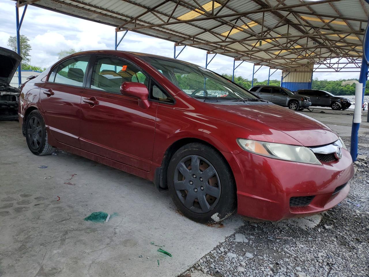 2010 Honda Civic Lx Красный vin: 2HGFA1F51AH525406