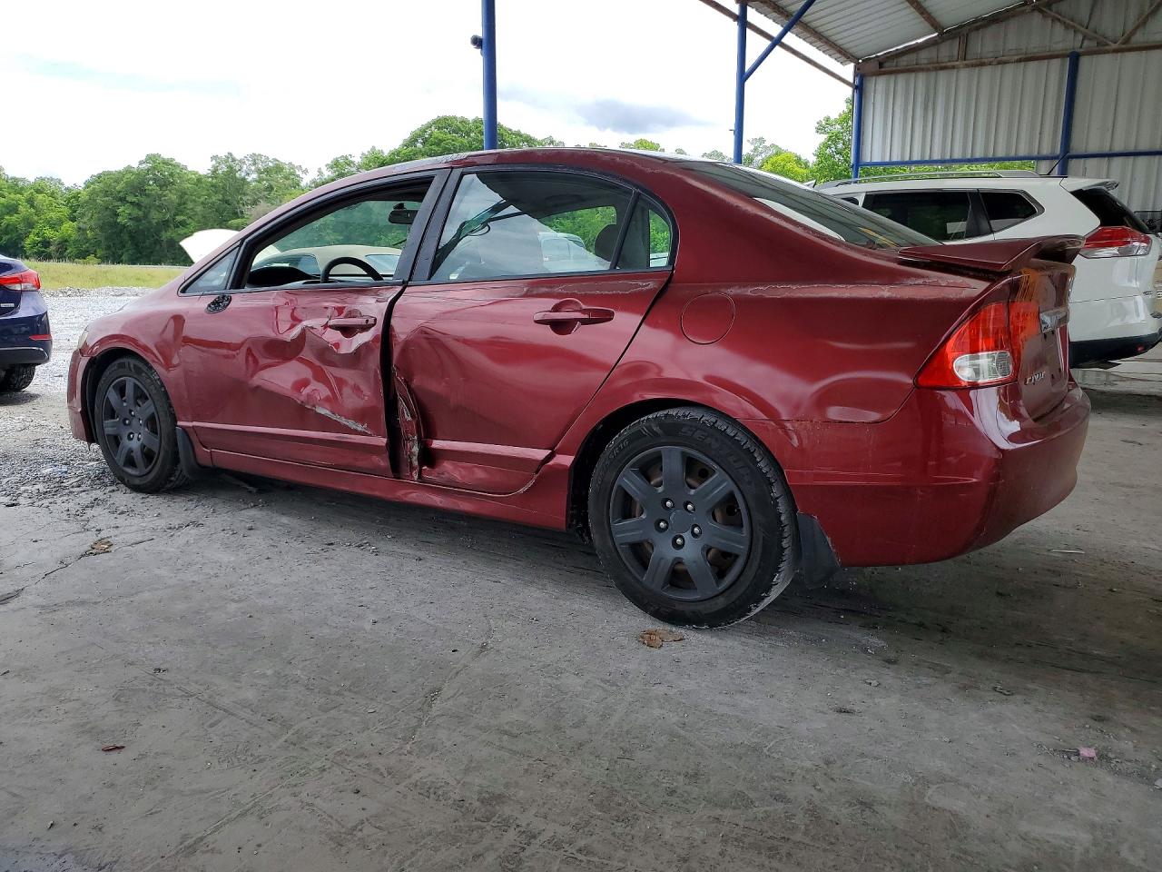 2010 Honda Civic Lx Красный vin: 2HGFA1F51AH525406