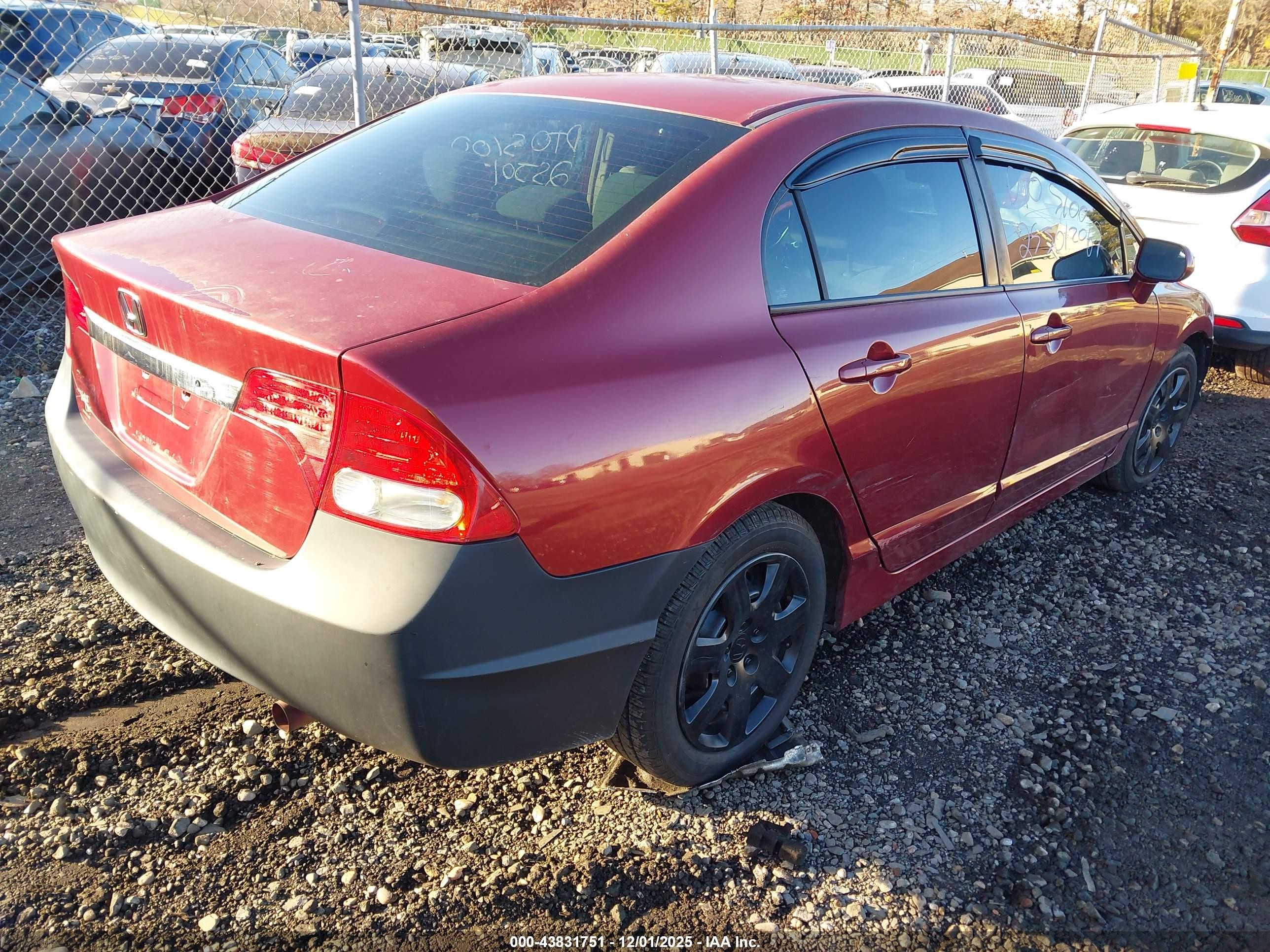 2010 Honda Civic Lx Красный vin: 2HGFA1F51AH535109