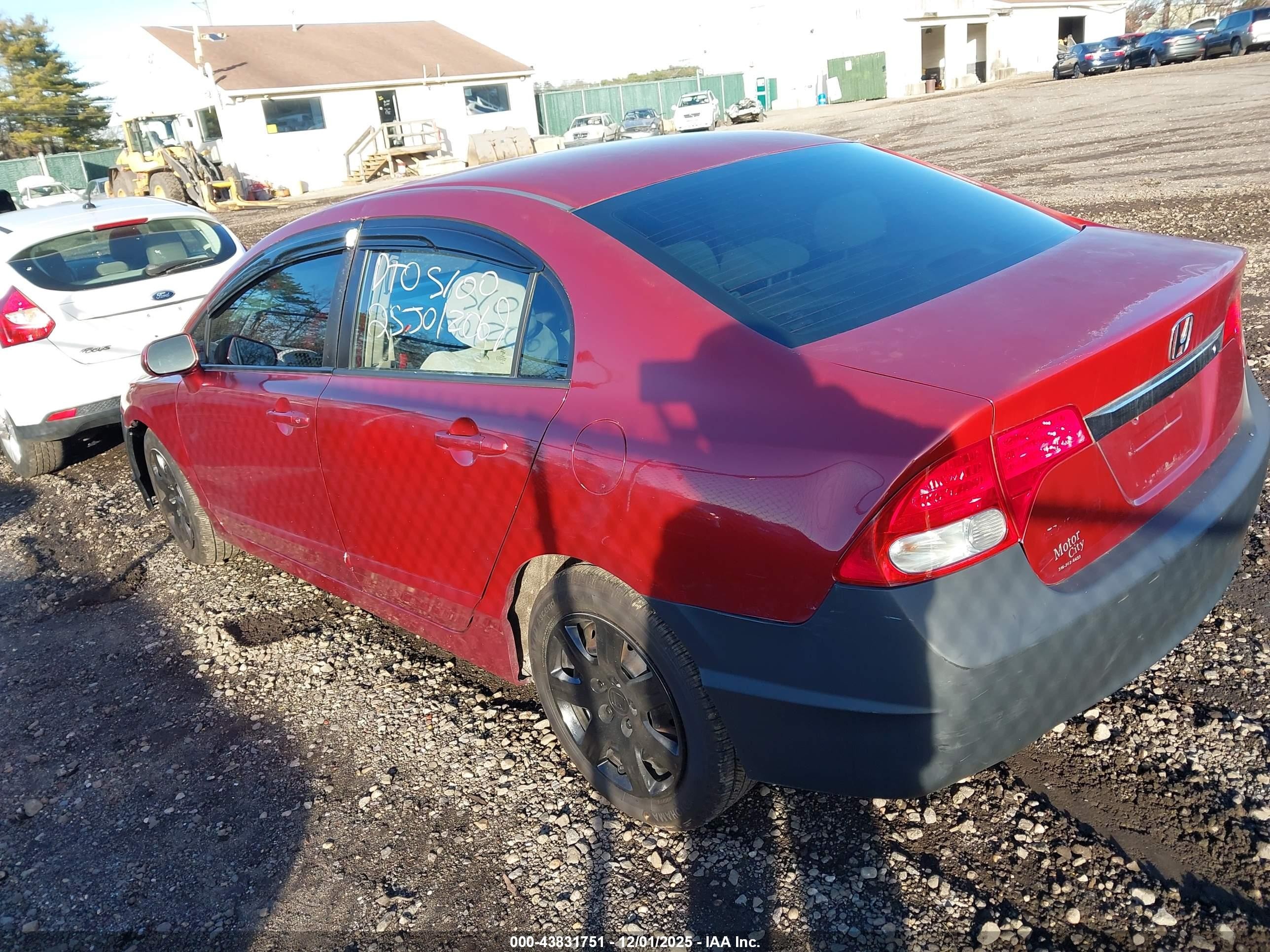 2010 Honda Civic Lx Красный vin: 2HGFA1F51AH535109