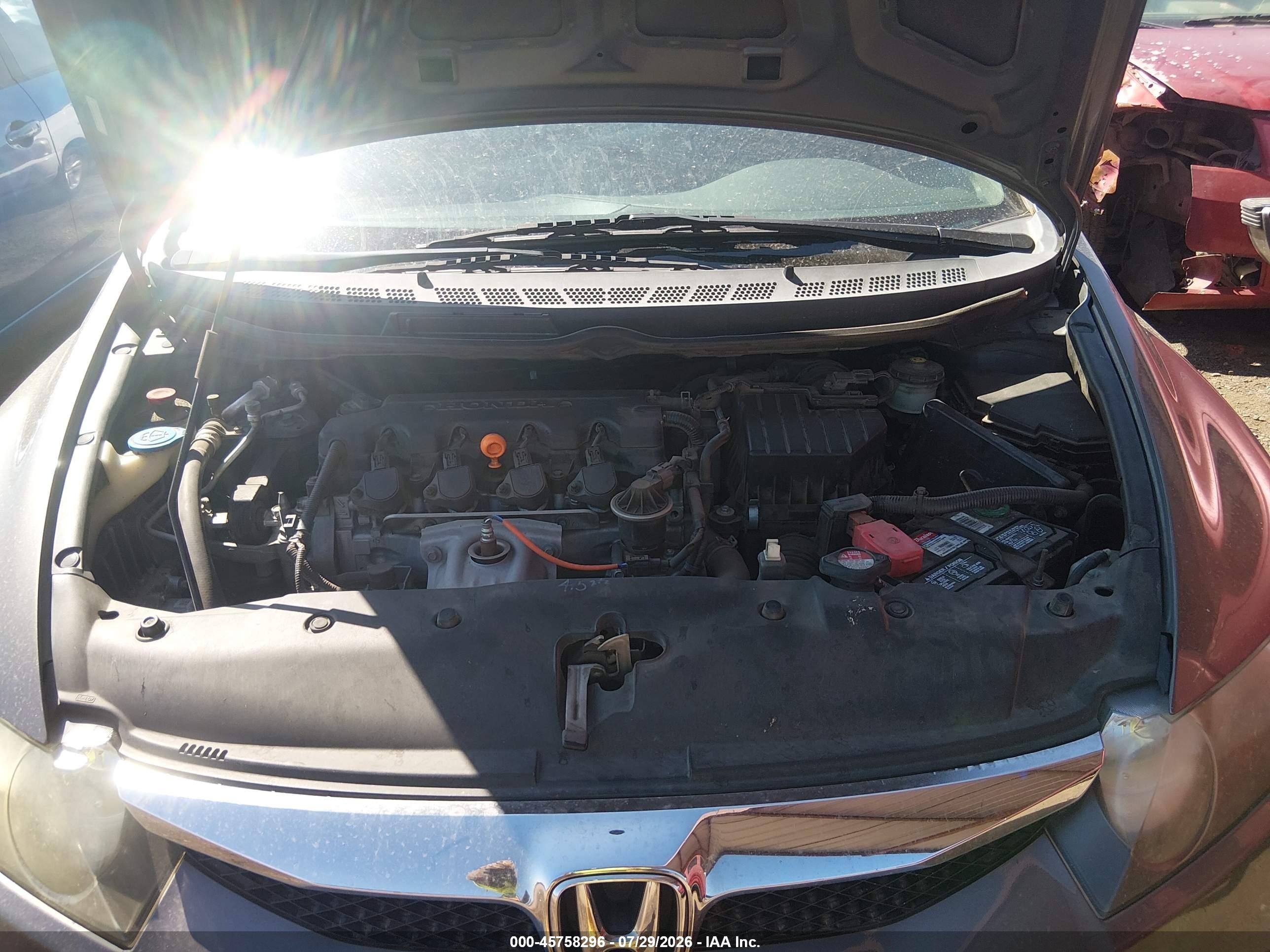 2010 Honda Civic Lx Gray vin: 2HGFA1F51AH539869