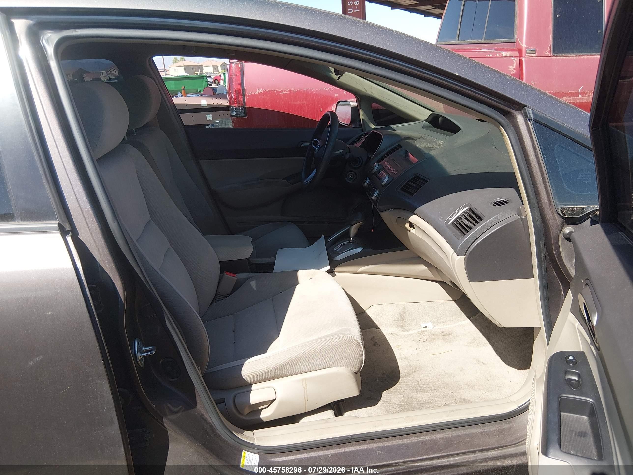 2010 Honda Civic Lx Gray vin: 2HGFA1F51AH539869