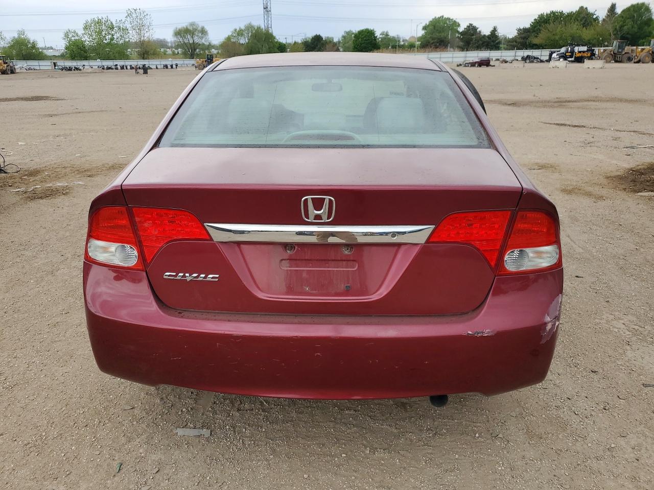 2010 Honda Civic Lx Red vin: 2HGFA1F51AH546725