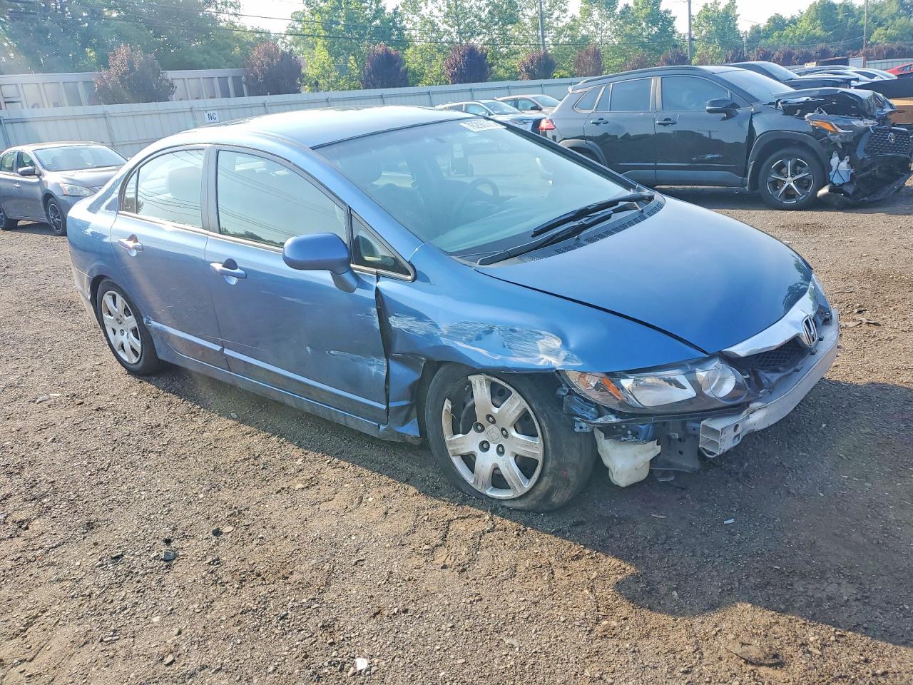 2010 Honda Civic Lx Синий vin: 2HGFA1F51AH550497