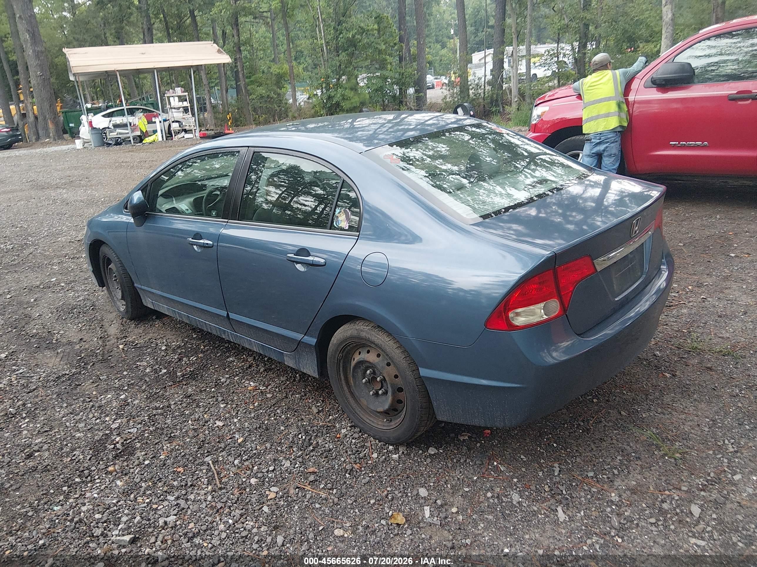 2010 Honda Civic Lx Blue vin: 2HGFA1F51AH560561