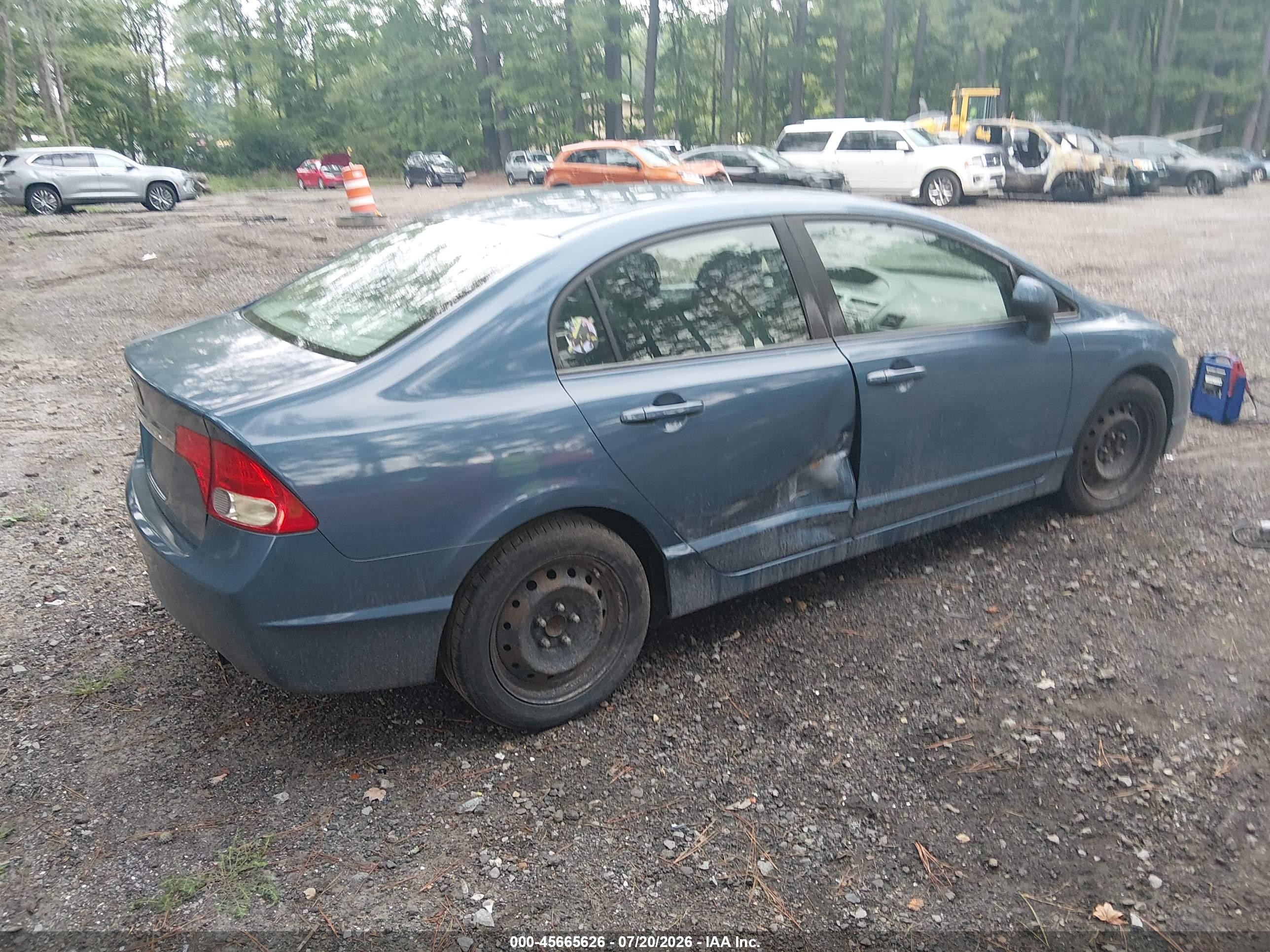 2010 Honda Civic Lx Blue vin: 2HGFA1F51AH560561