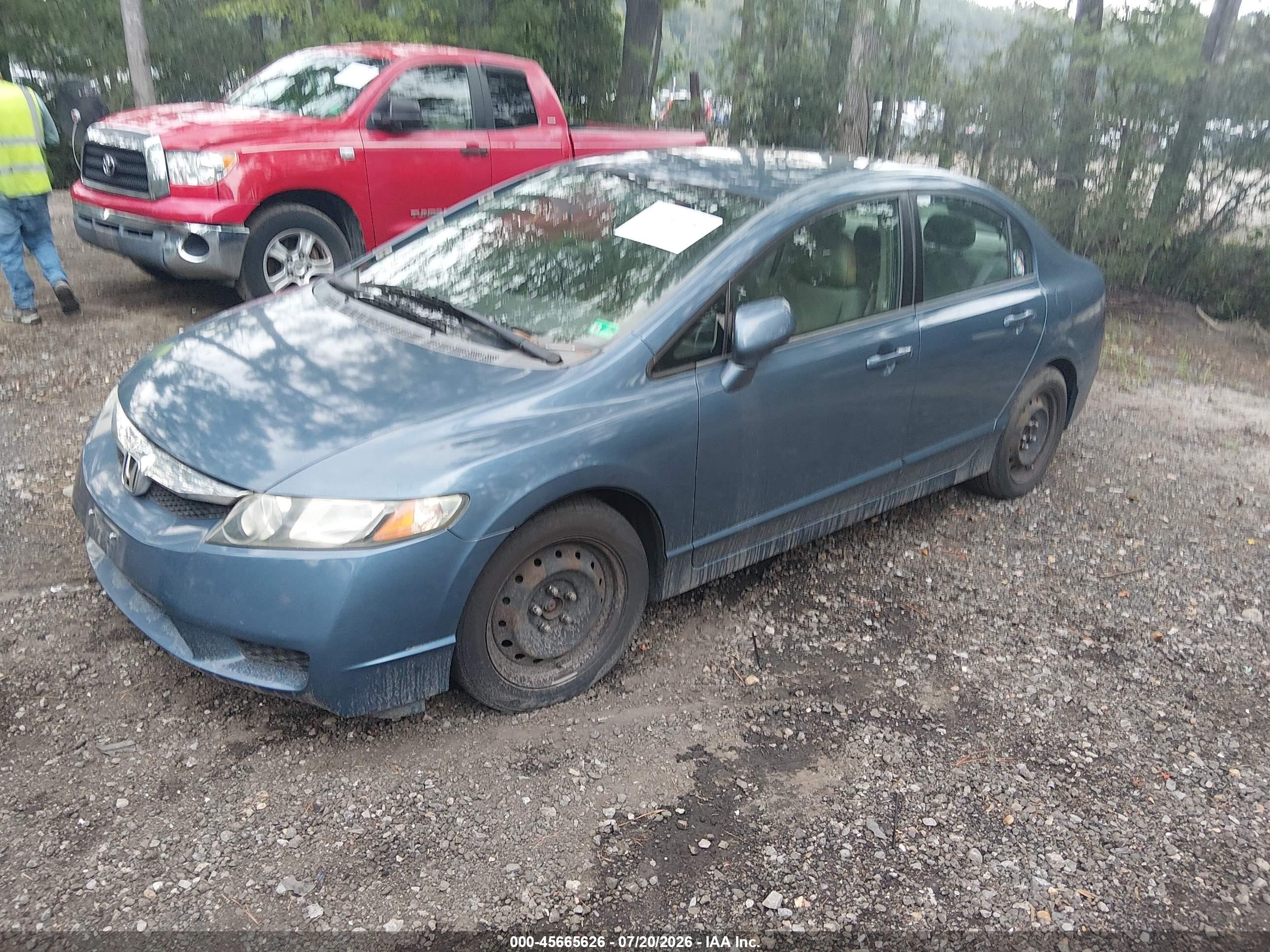 2010 Honda Civic Lx Blue vin: 2HGFA1F51AH560561