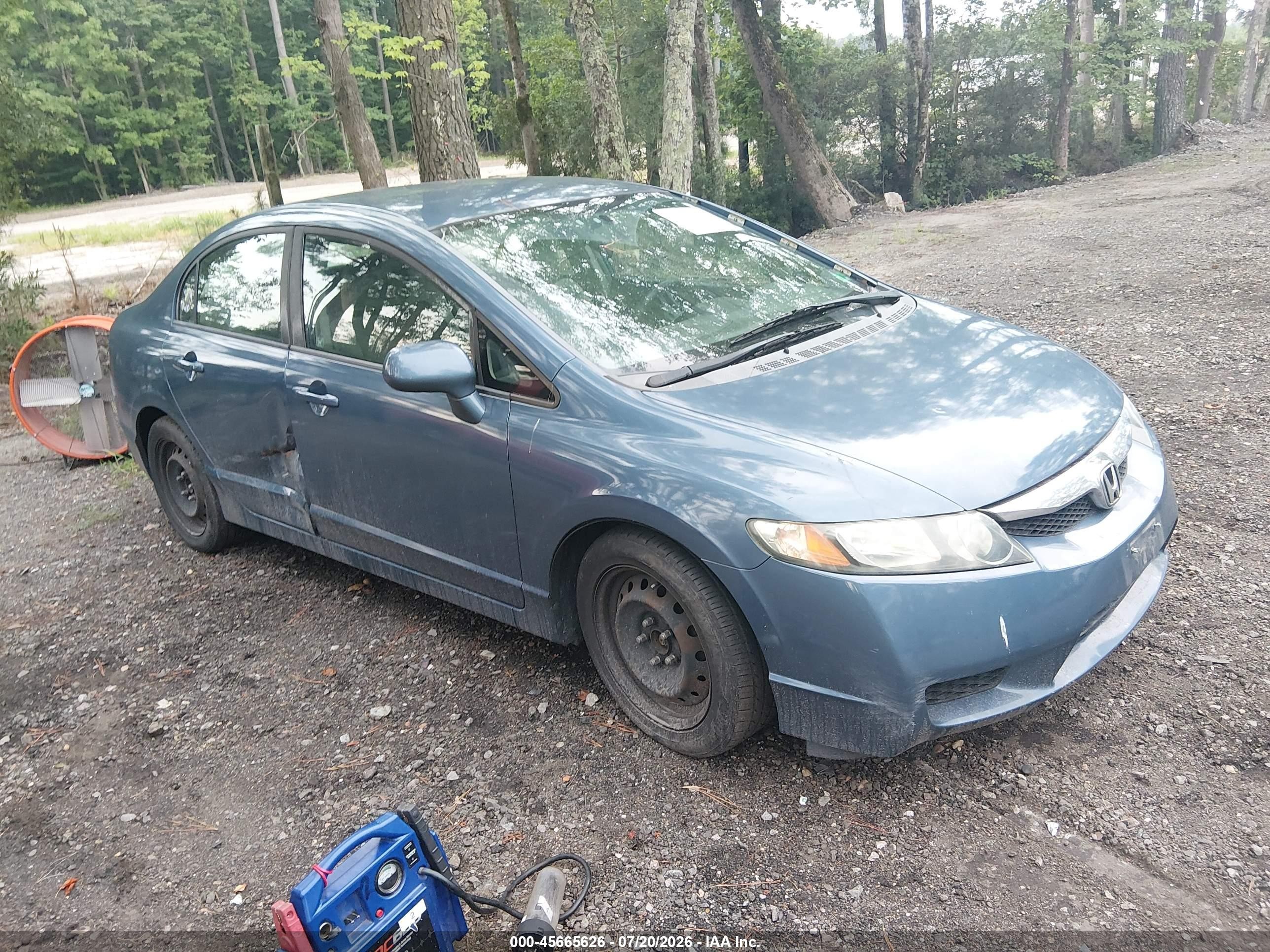 2010 Honda Civic Lx Blue vin: 2HGFA1F51AH560561