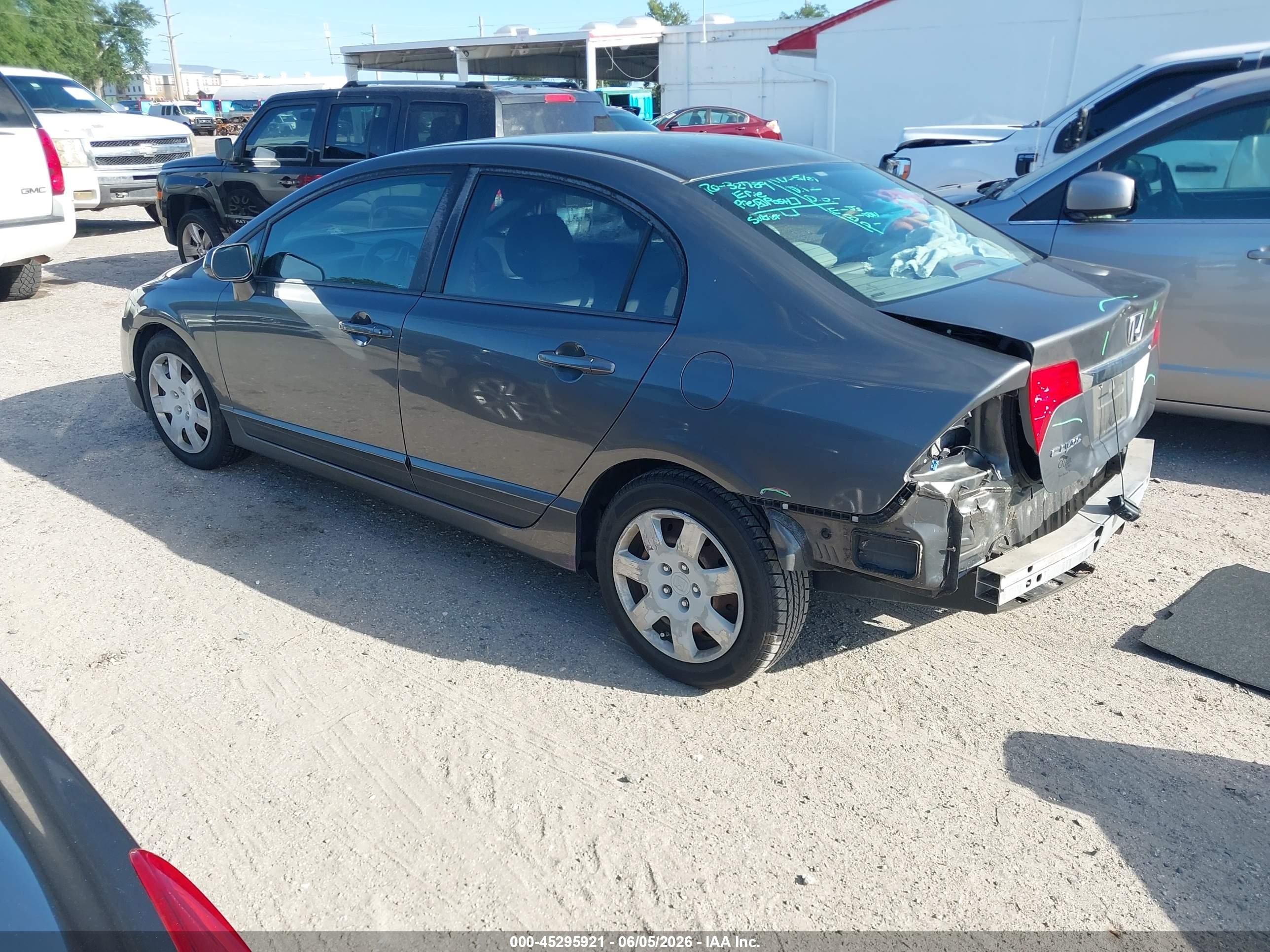2010 Honda Civic Lx Gray vin: 2HGFA1F51AH561872