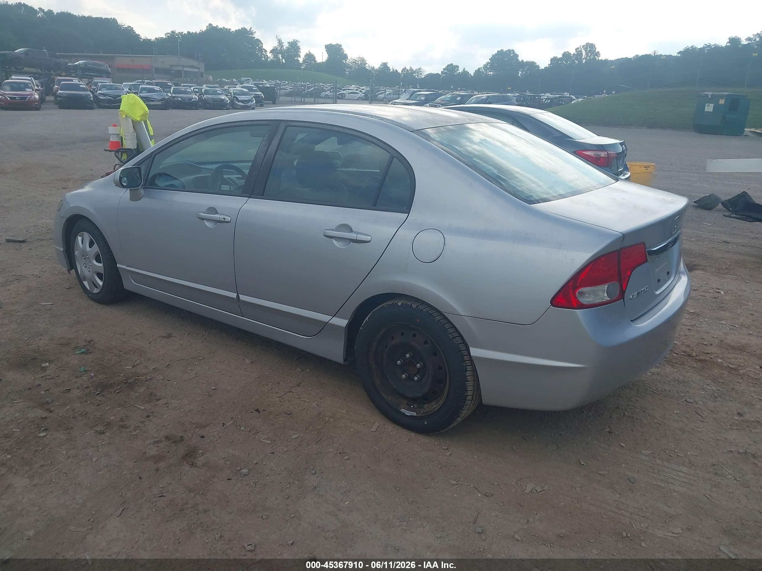 2010 Honda Civic Lx Silver vin: 2HGFA1F51AH562813
