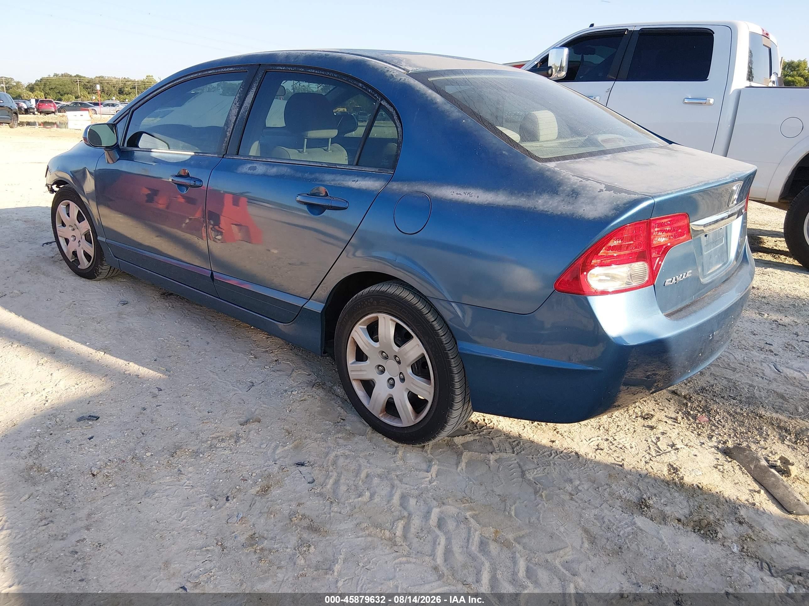 2010 Honda Civic Lx Blue vin: 2HGFA1F51AH563556