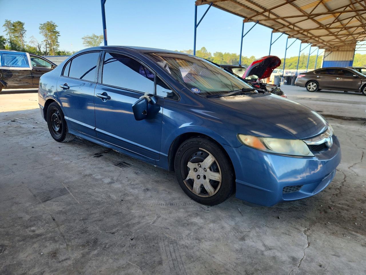 2010 Honda Civic Lx Blue vin: 2HGFA1F51AH563833