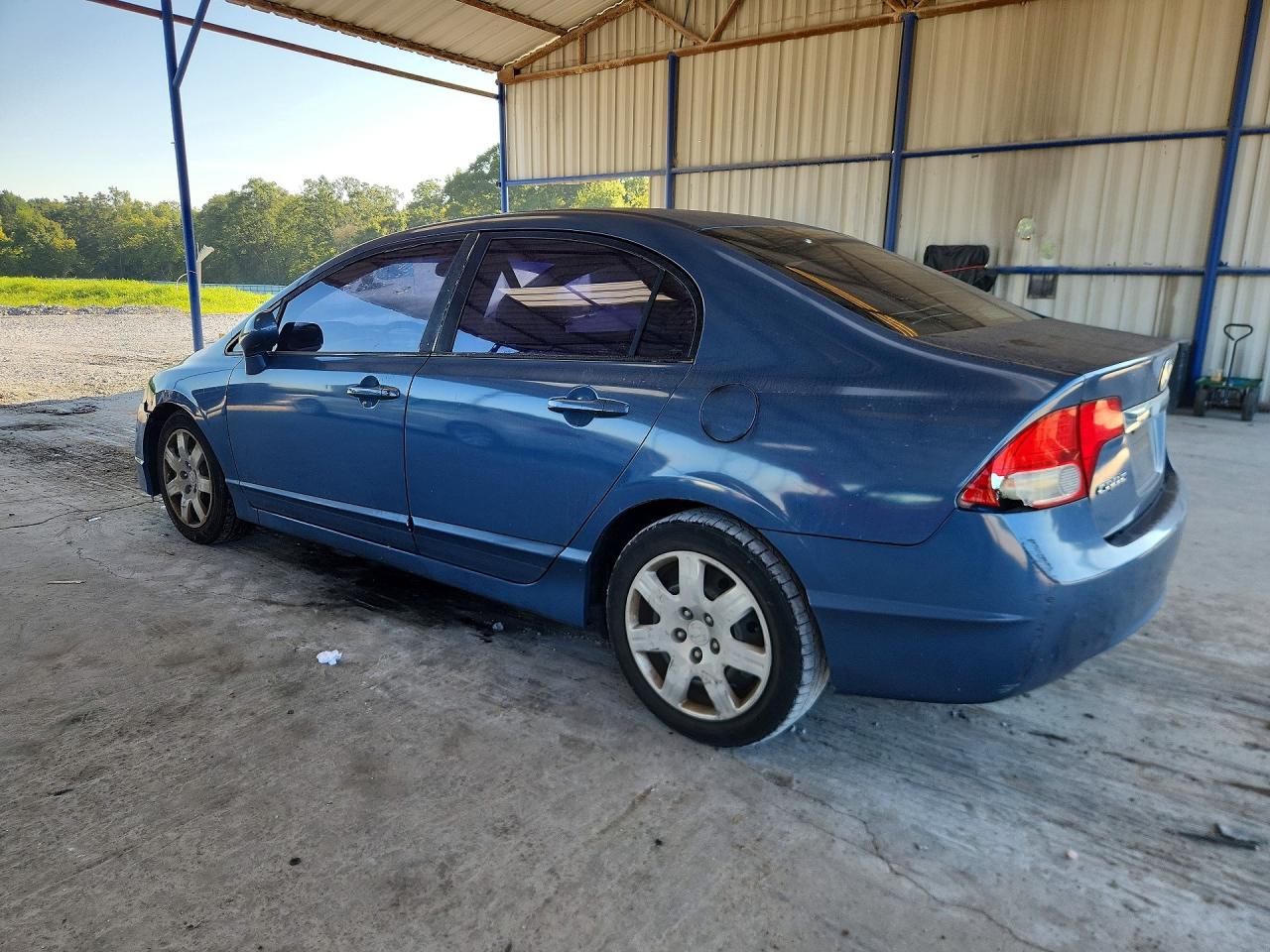 2010 Honda Civic Lx Blue vin: 2HGFA1F51AH563833
