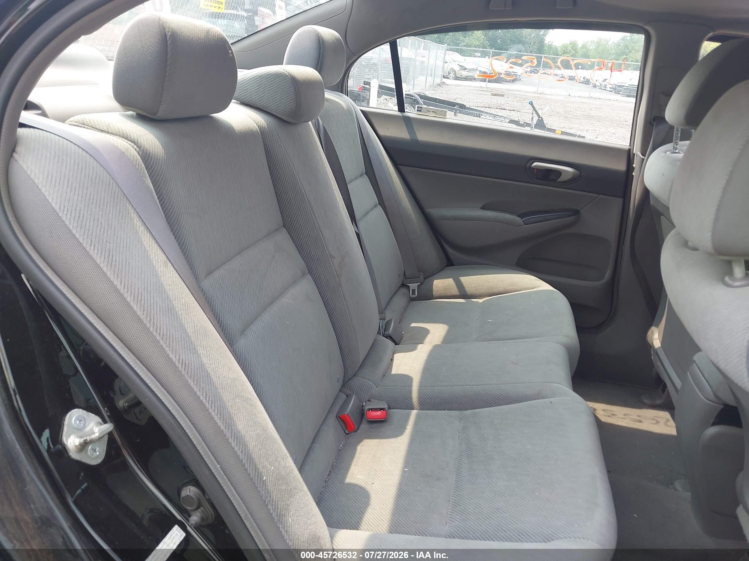 2010 Honda Civic Lx Black vin: 2HGFA1F51AH564934