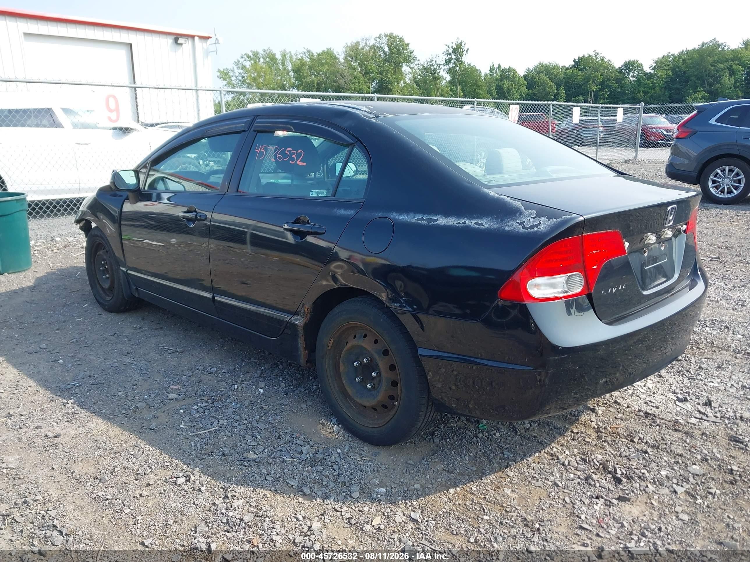 2010 Honda Civic Lx Black vin: 2HGFA1F51AH564934