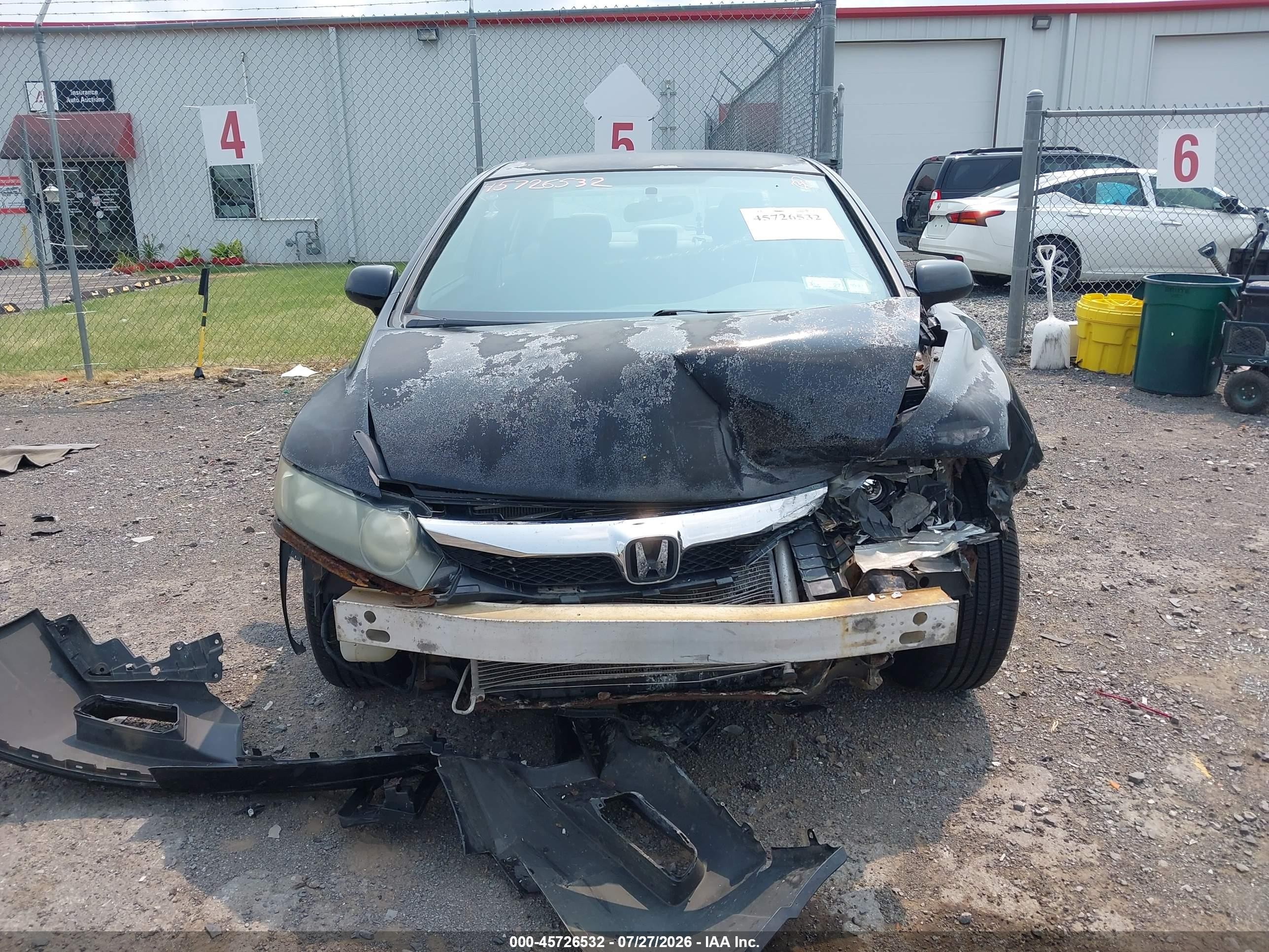 2010 Honda Civic Lx Black vin: 2HGFA1F51AH564934